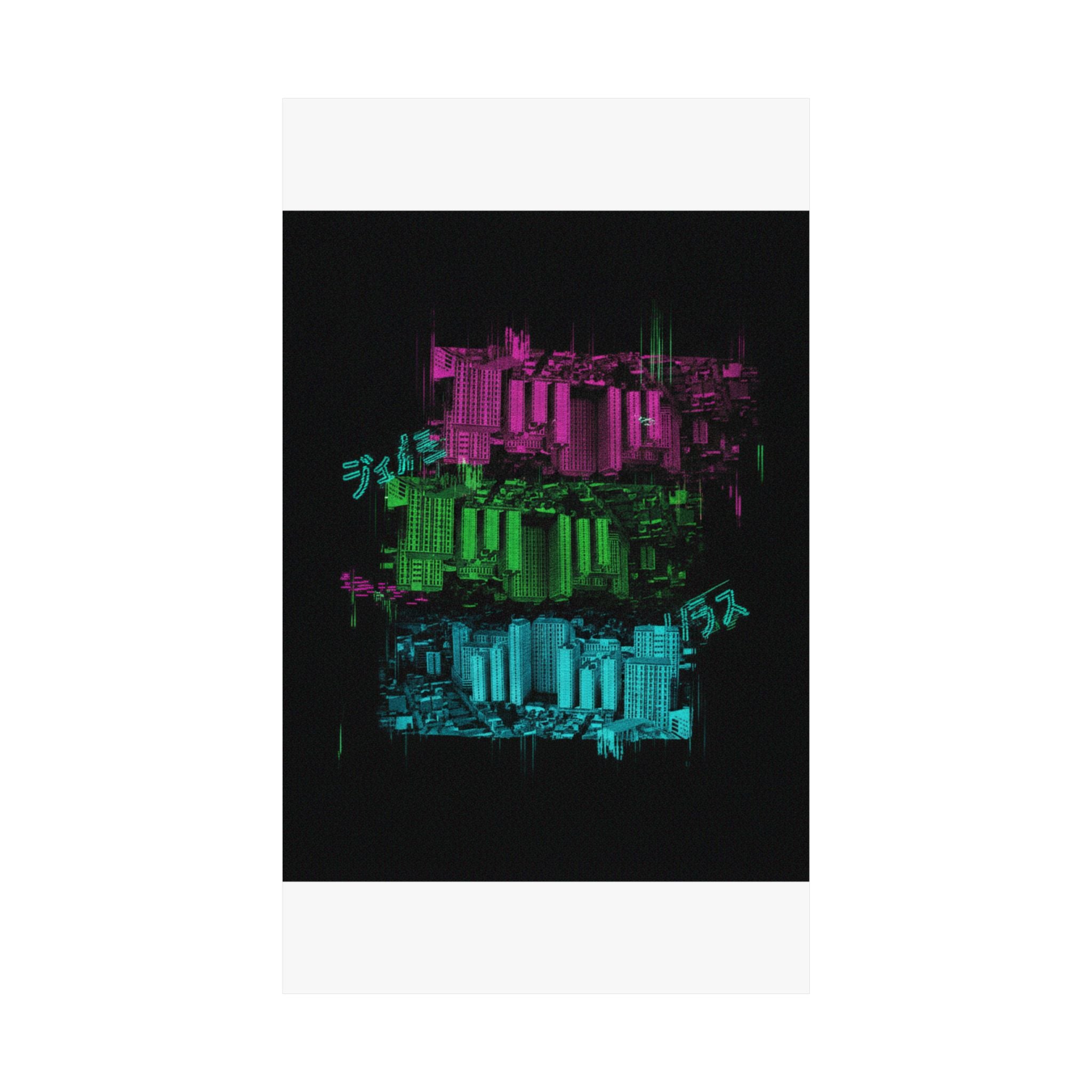 Glitch Culture — Cityscape — Matte Poster