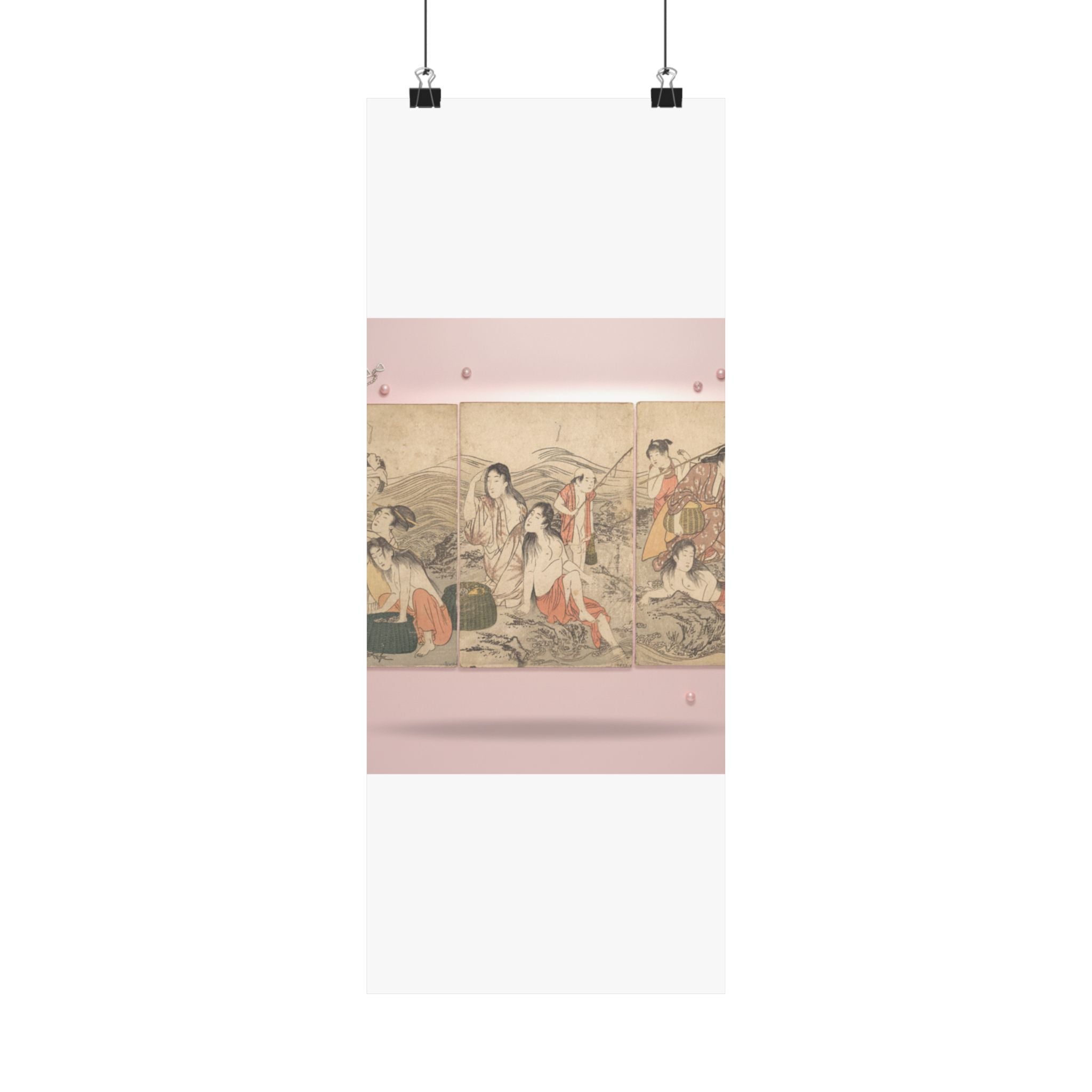 Product Marketing — Girl Fishers And Bathers — Matte Poster