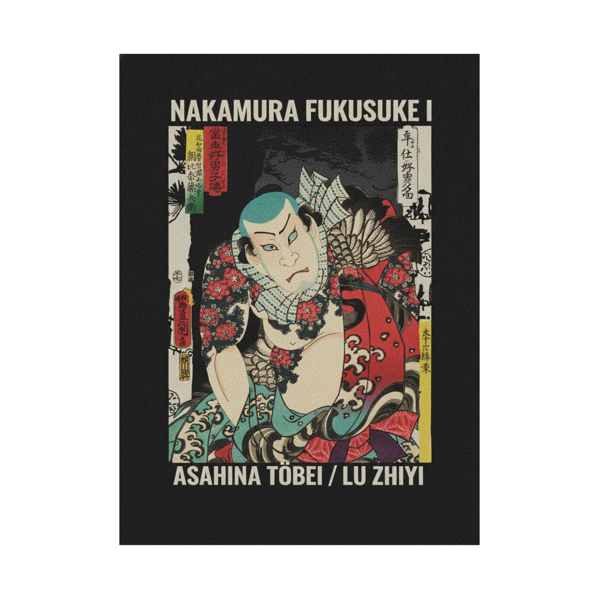 Streetwear Collage — The Actor Nakamura Fukusuke I As Asahina Tōbei, Likened To Lu Zhishen The Tattoo — Matte Poster