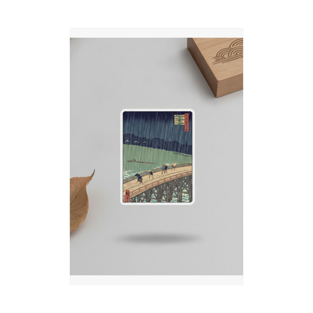 Product Marketing — Sudden Shower Over Shin-Ōhashi Bridge And Atake (Ōhashi Atake No Yūdachi), From  — Matte Poster