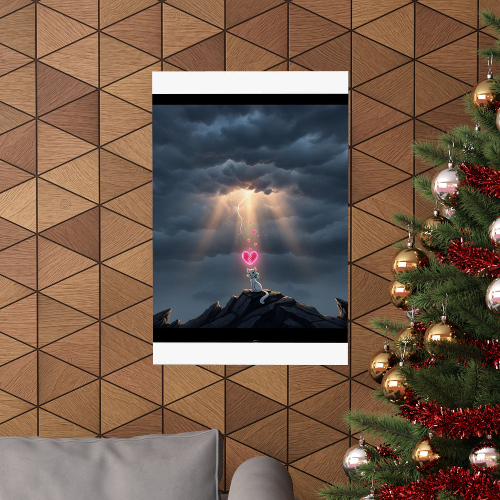 Dramatic Storm — Cat — Matte Poster