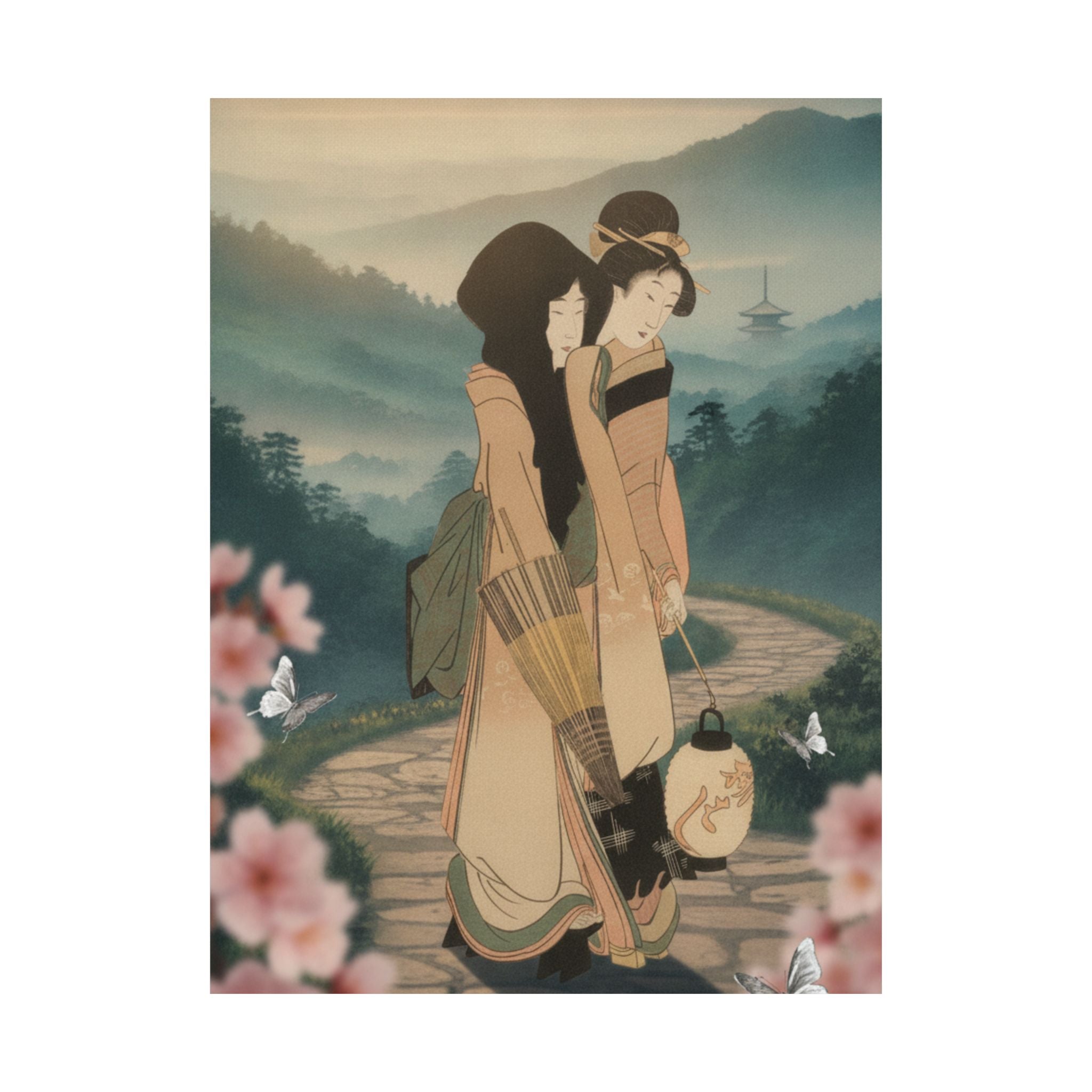 Scenic Nature — “Geisha” From The Series Three Amusements Of Contemporary Beauties (Tōsei Bijin  — Matte Poster