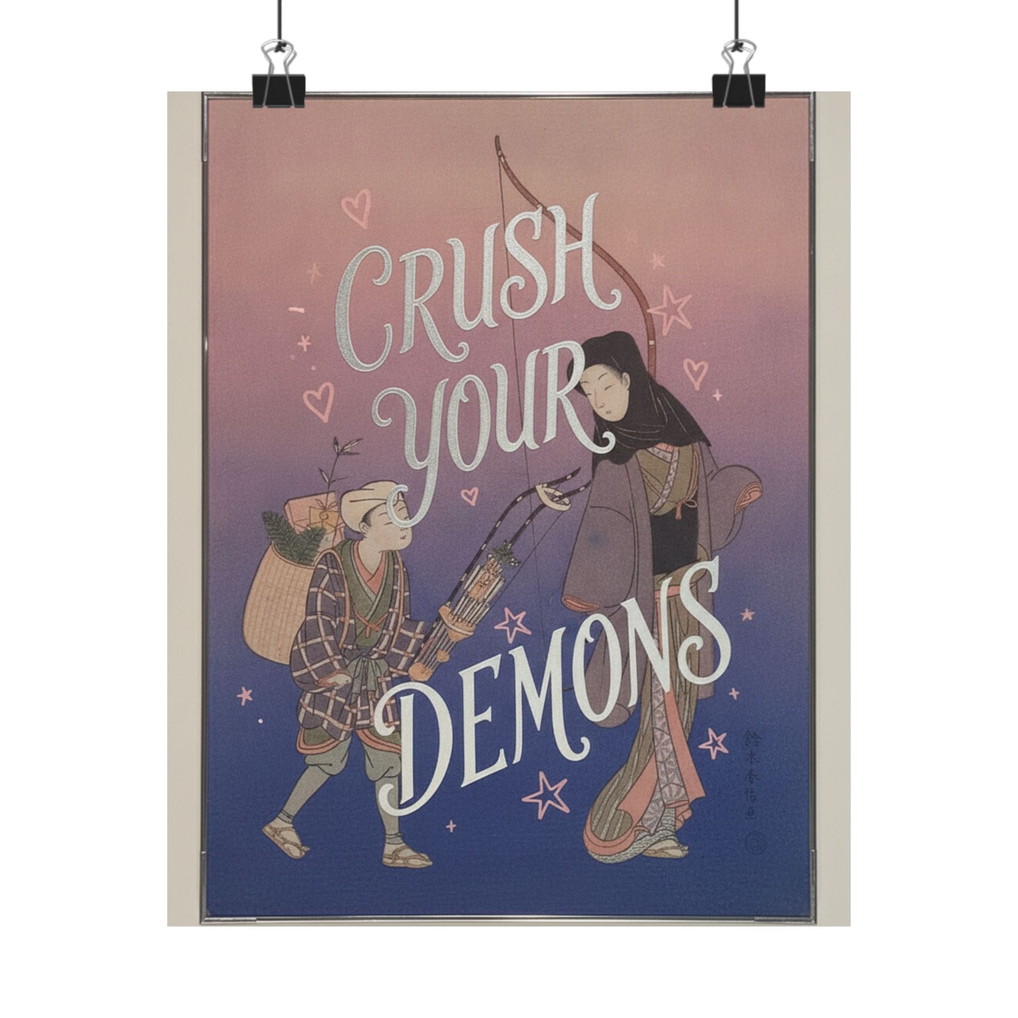 Affirmation — Demon-Crushing Bow — Matte Poster
