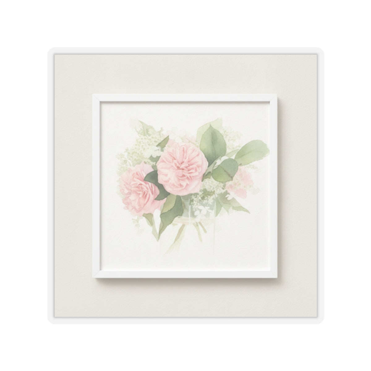 Watercolor — Flower — Kiss-Cut Sticker