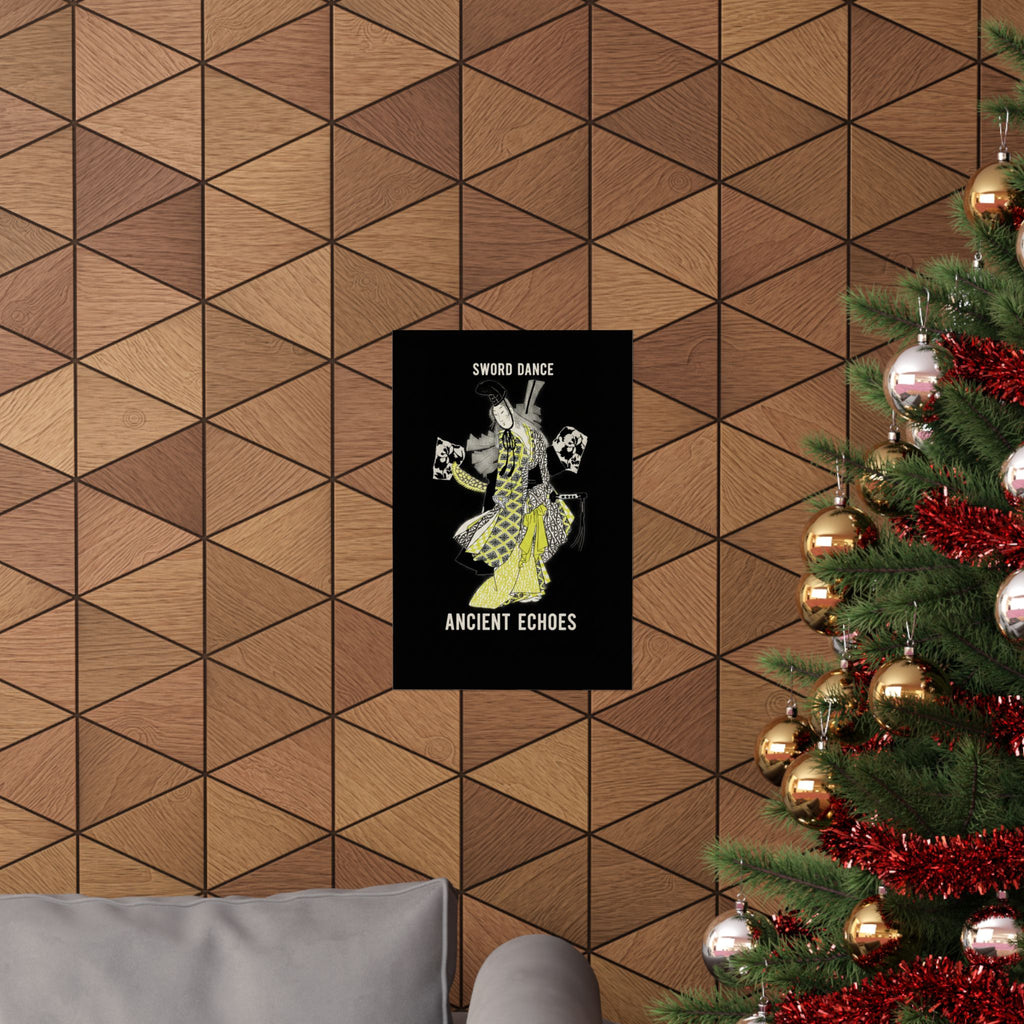 Streetwear Collage — Dancing Girl Wearing A Sword — Matte Poster