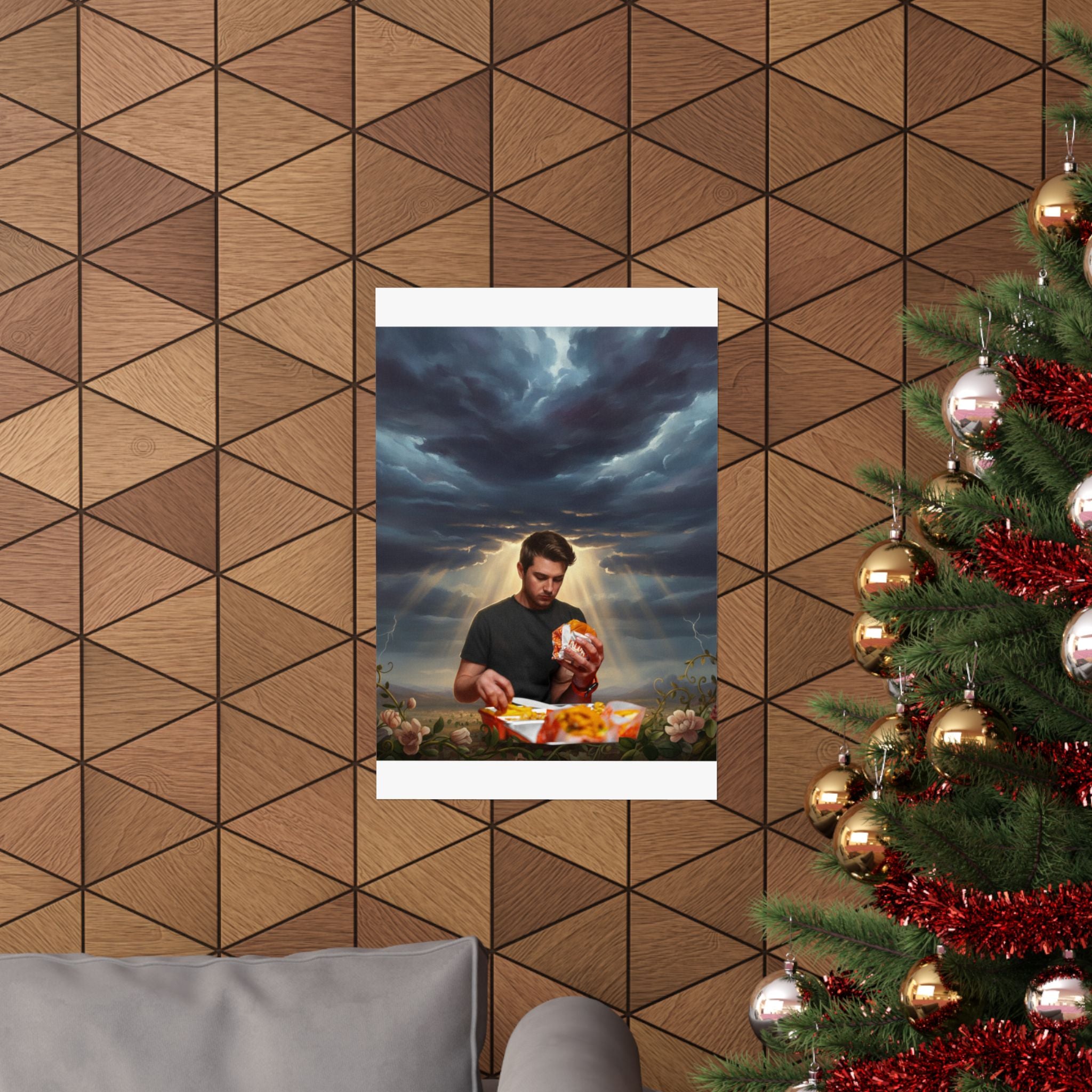 Dramatic Storm — Person — Matte Poster