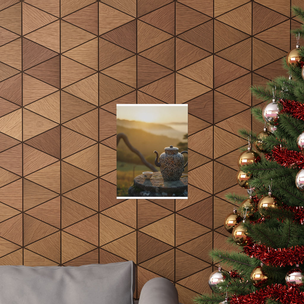 Scenic Nature — Wine Pot And Cup — Matte Poster