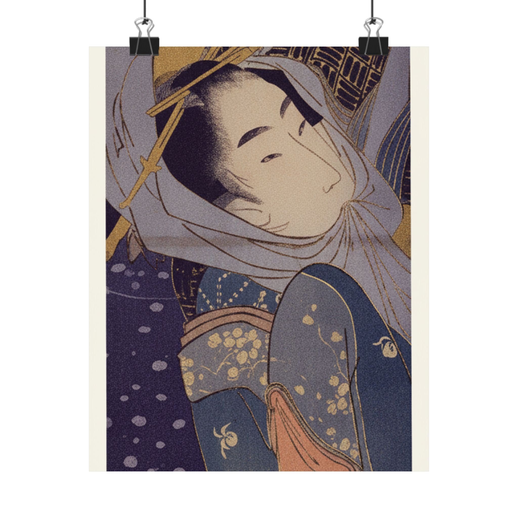 Celestial — Girl And Lover In Snow — Matte Poster