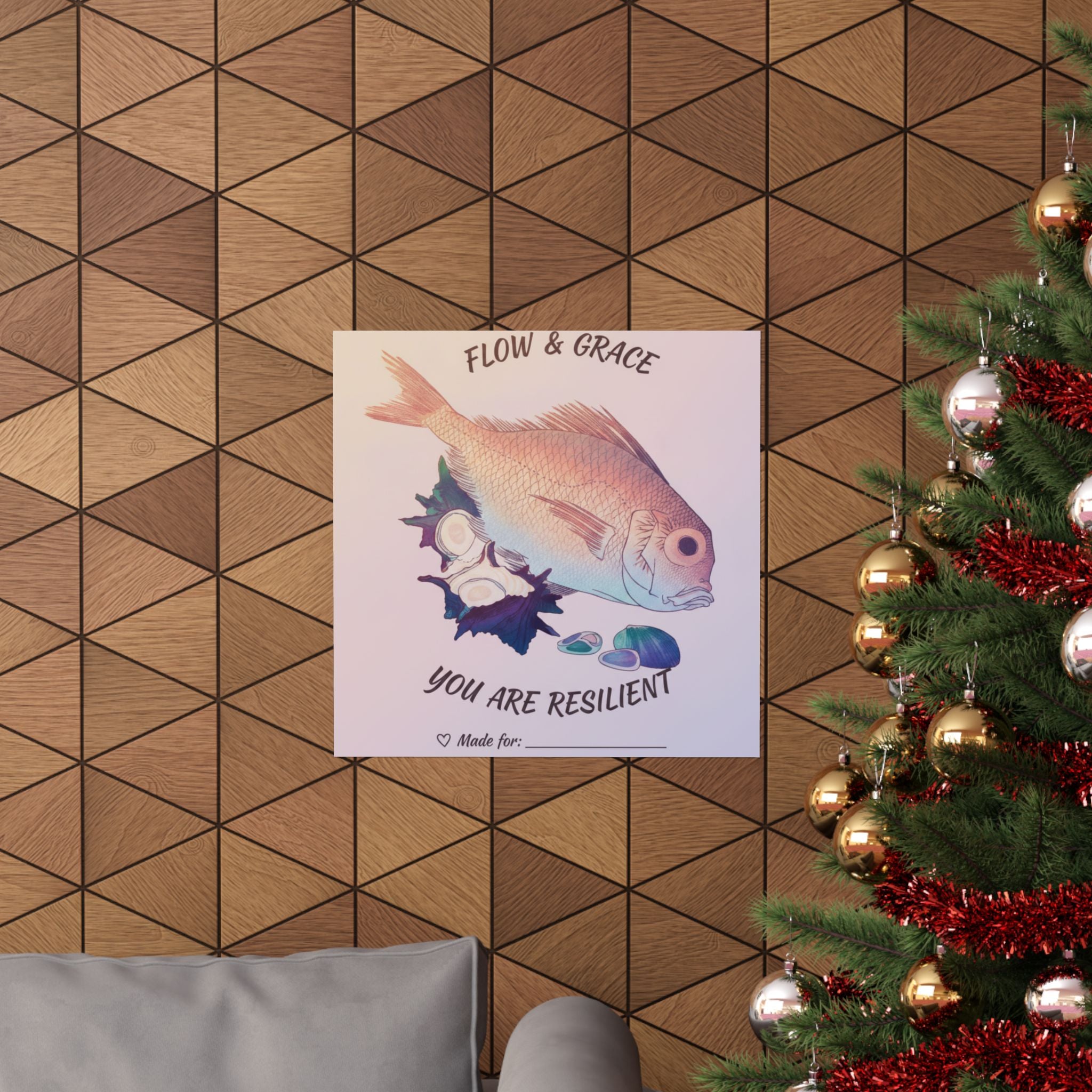 Affirmation — Tai Fish And Top-Shells — Matte Poster