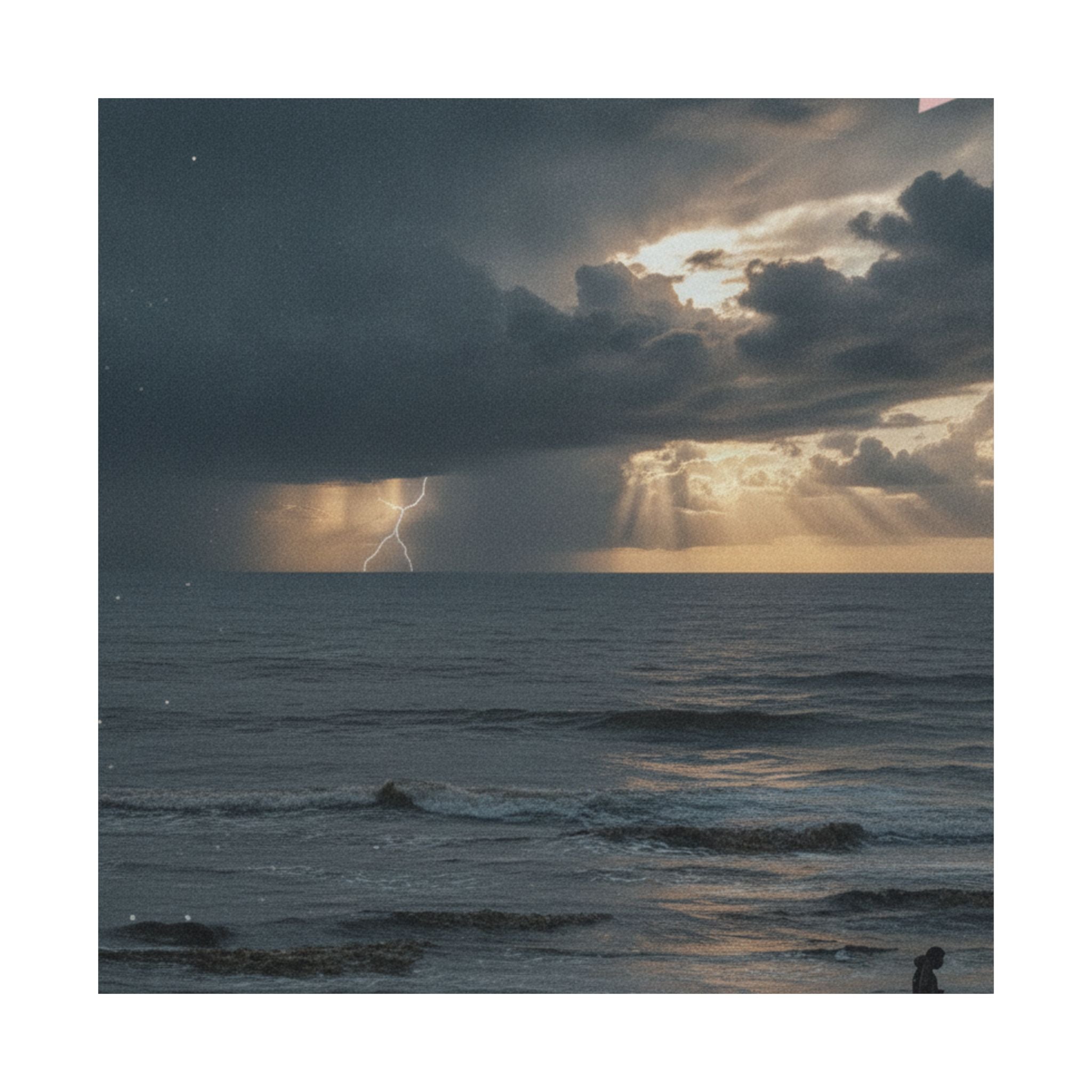 Dramatic Storm — Person — Matte Poster