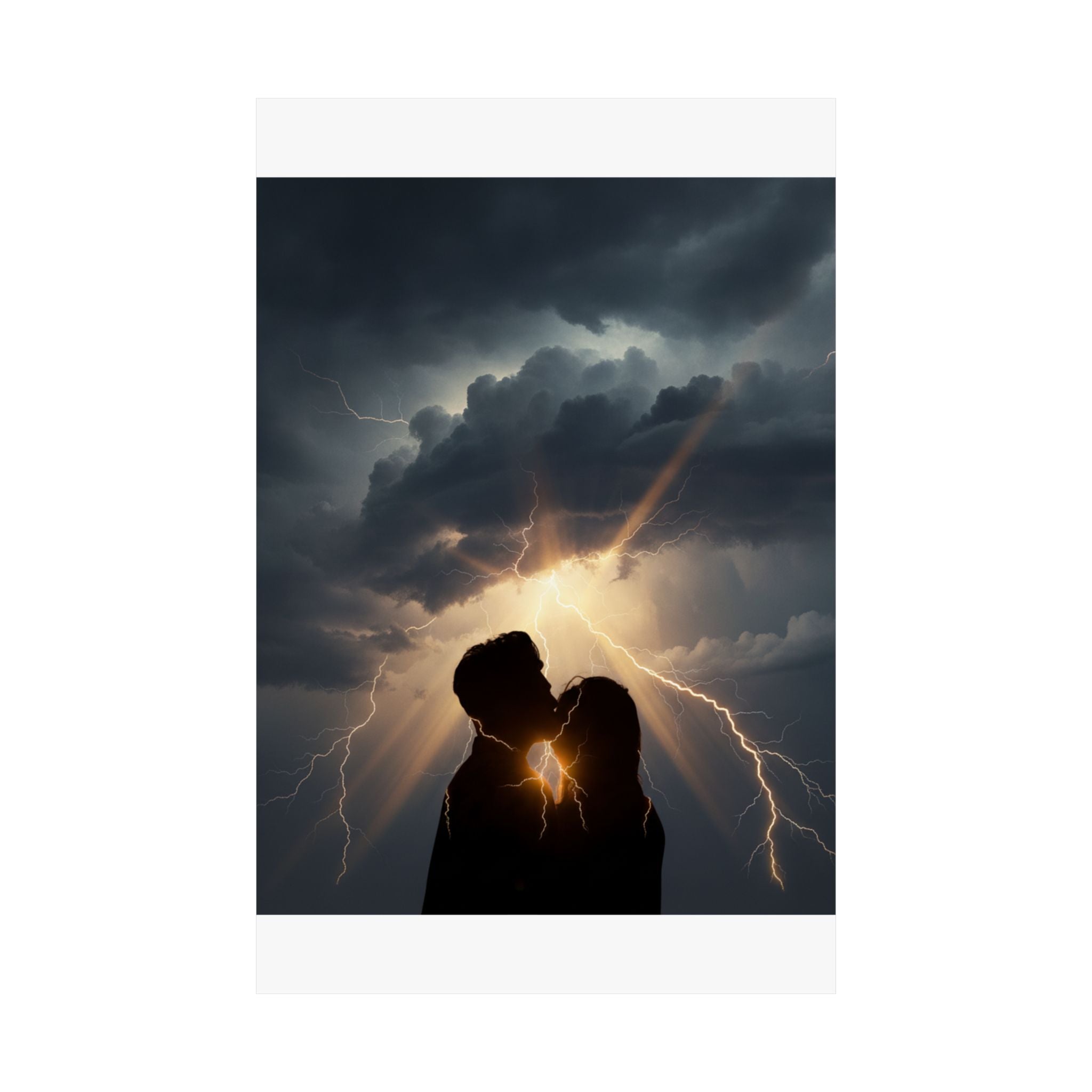 Dramatic Storm — Person — Matte Poster