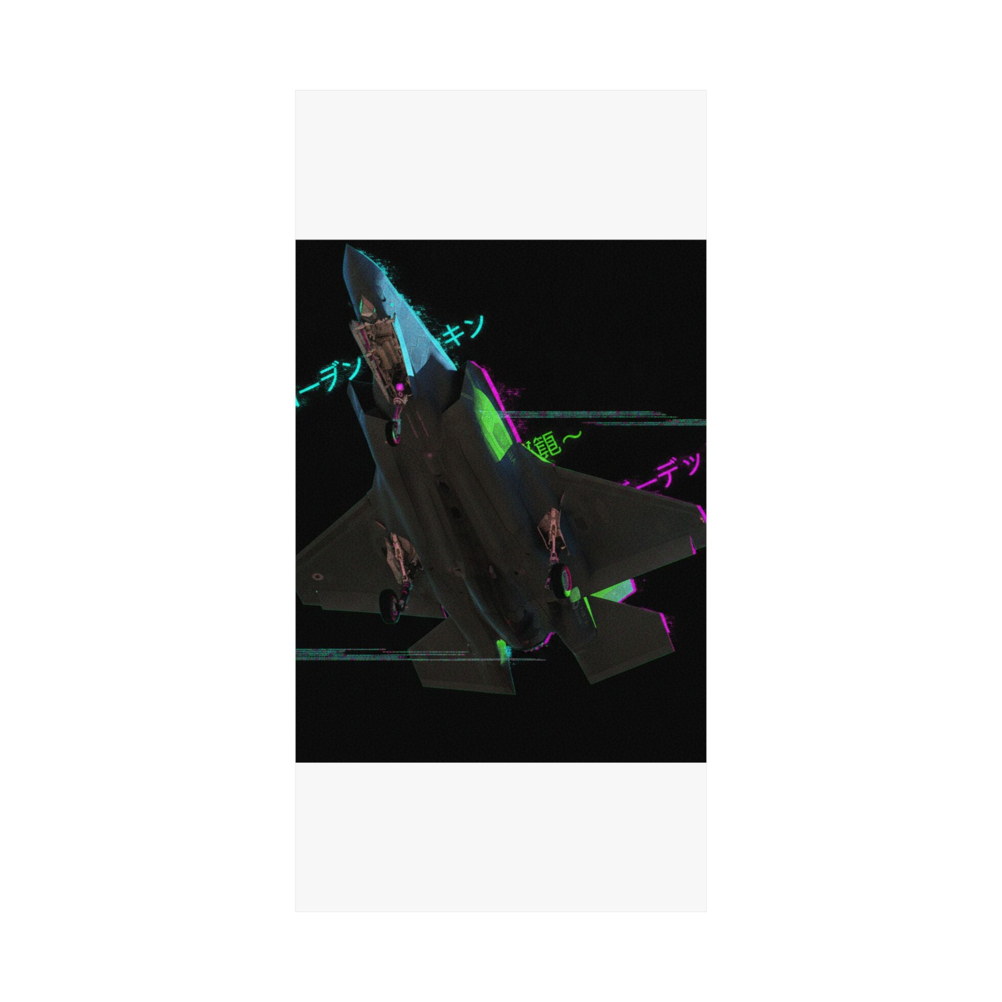 Glitch Culture — Plane — Matte Poster