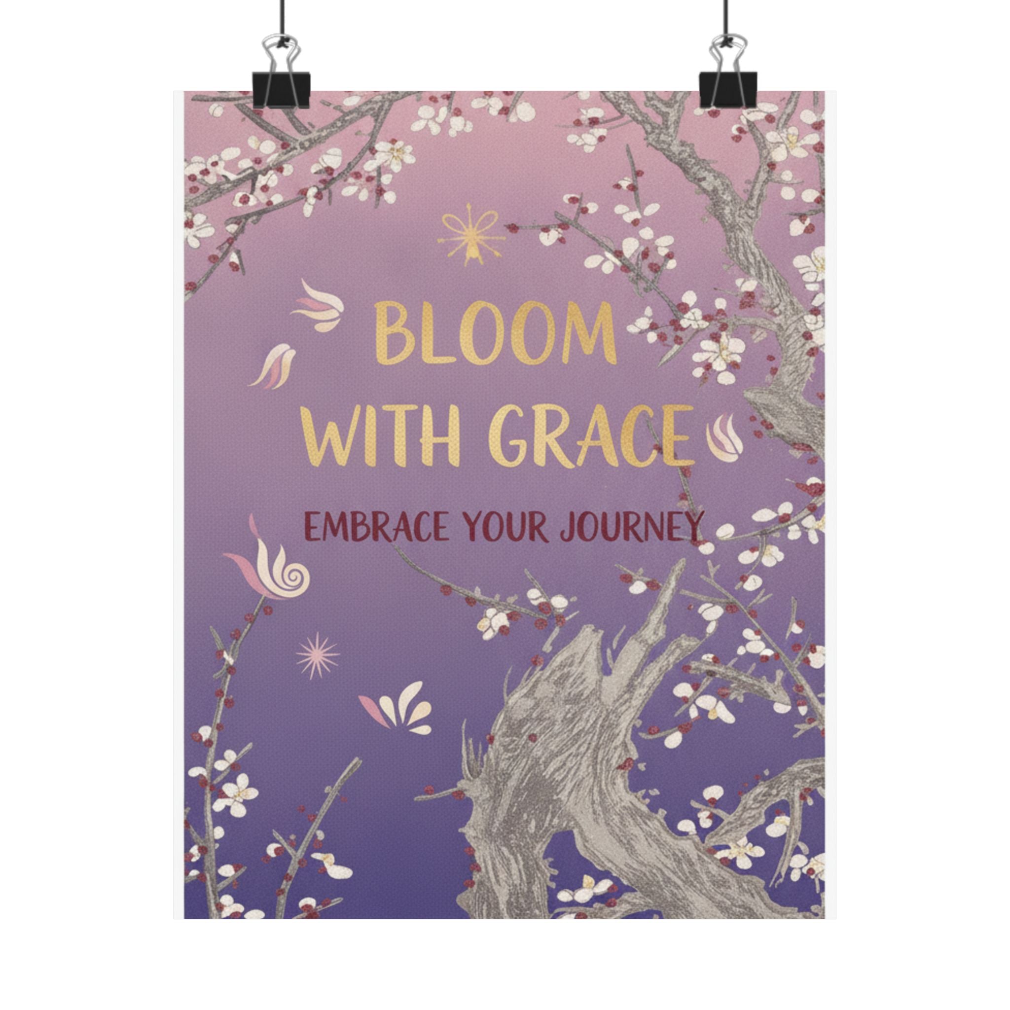 Affirmation — Plum Tree In Blossom — Matte Poster