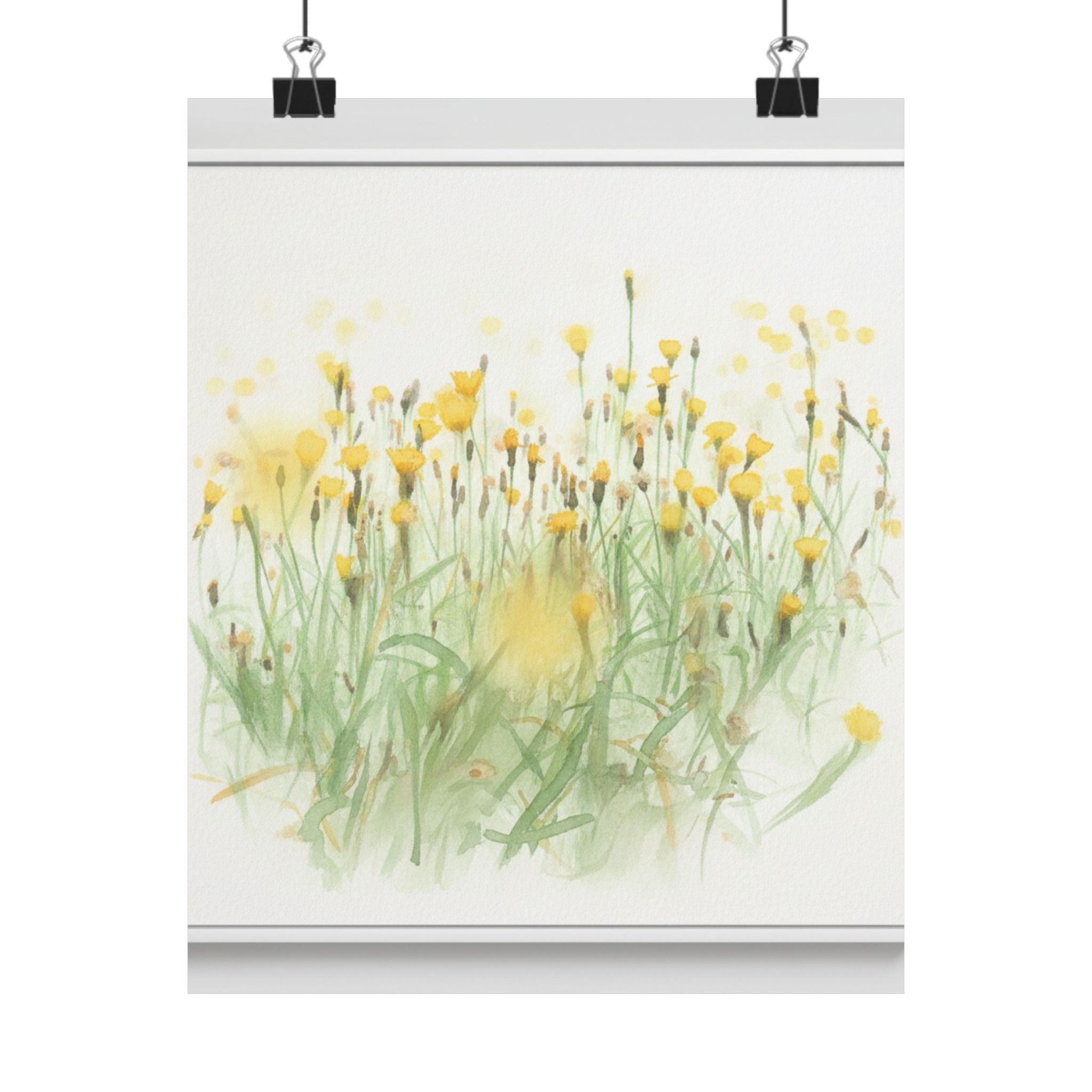 Watercolor — Flower — Matte Poster