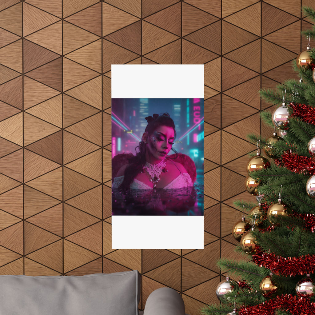 Neon Noir — Person — Matte Poster