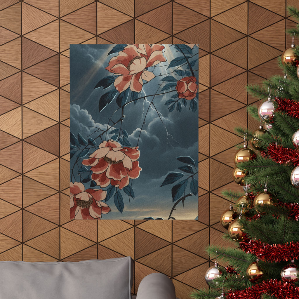 Dramatic Storm — Rose — Matte Poster
