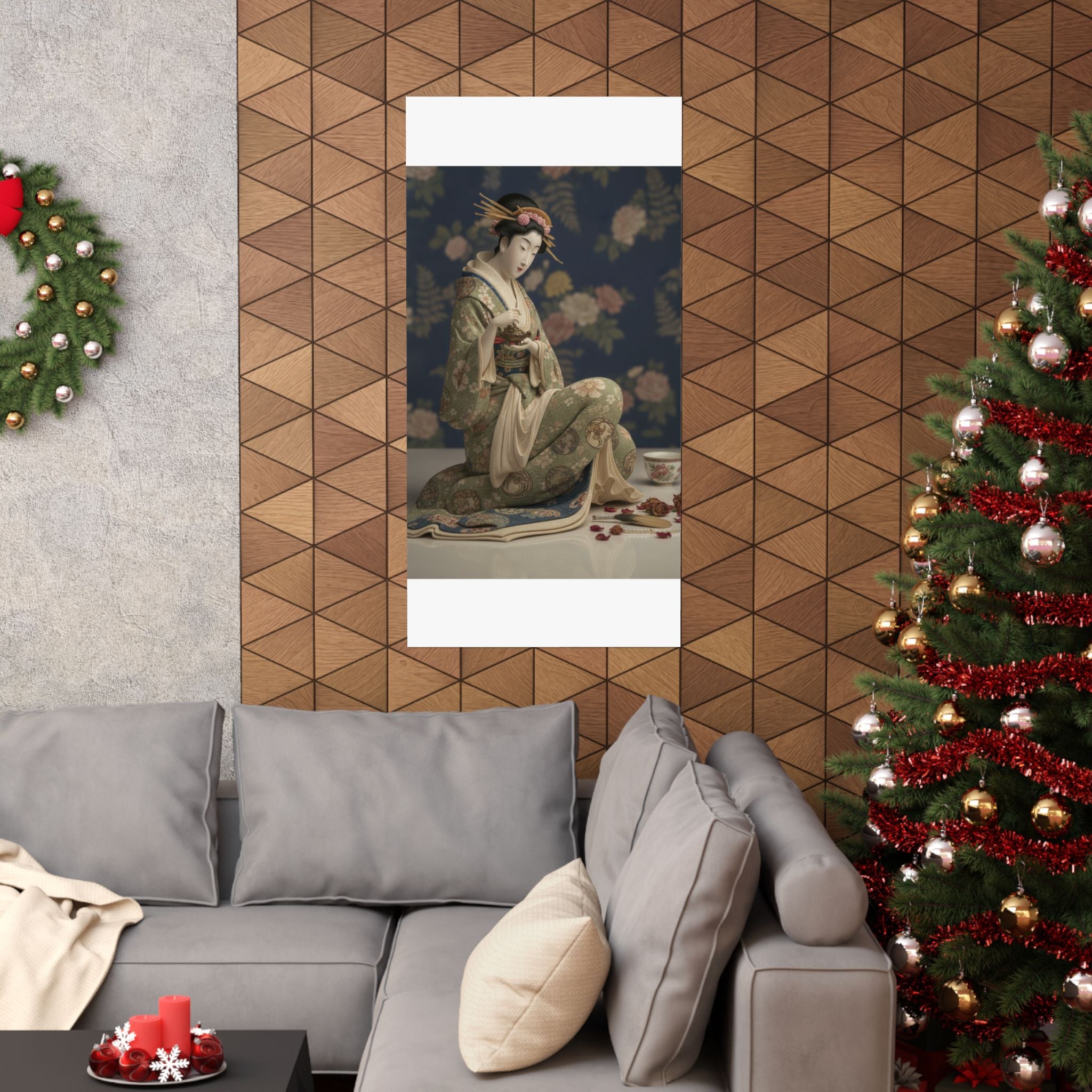 Product Marketing — Konosato Of Takeya Seated, Holding An Incense Burner — Matte Poster