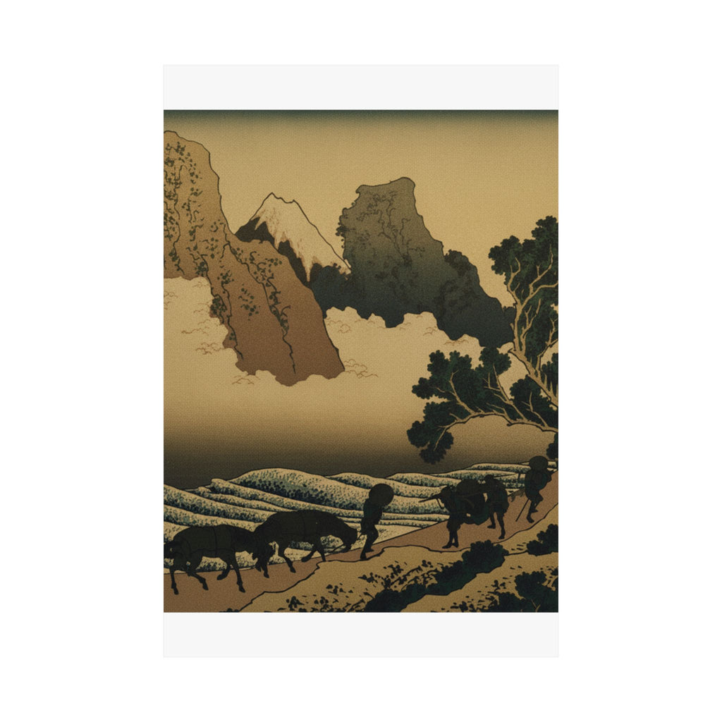 Scenic Nature — View From The Other Side Of Fuji From The Minobu River (Minobugawa Ura Fuji), Fr — Matte Poster