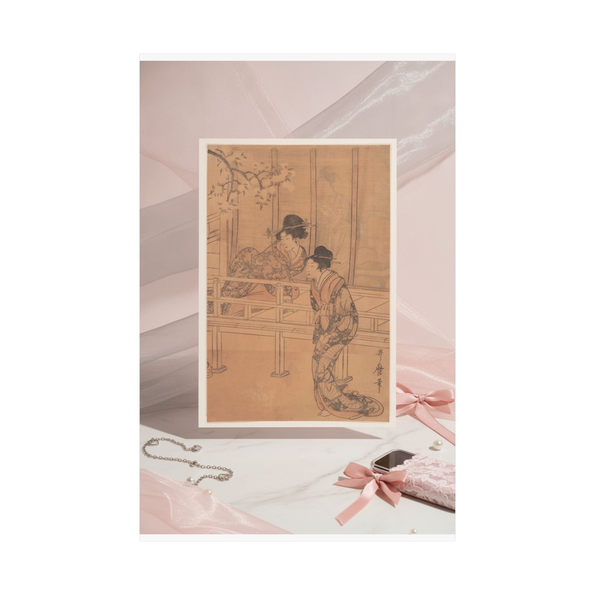 Product Marketing — The Lady Of Rokujo Being Visited By The Princess Aoi — Matte Poster