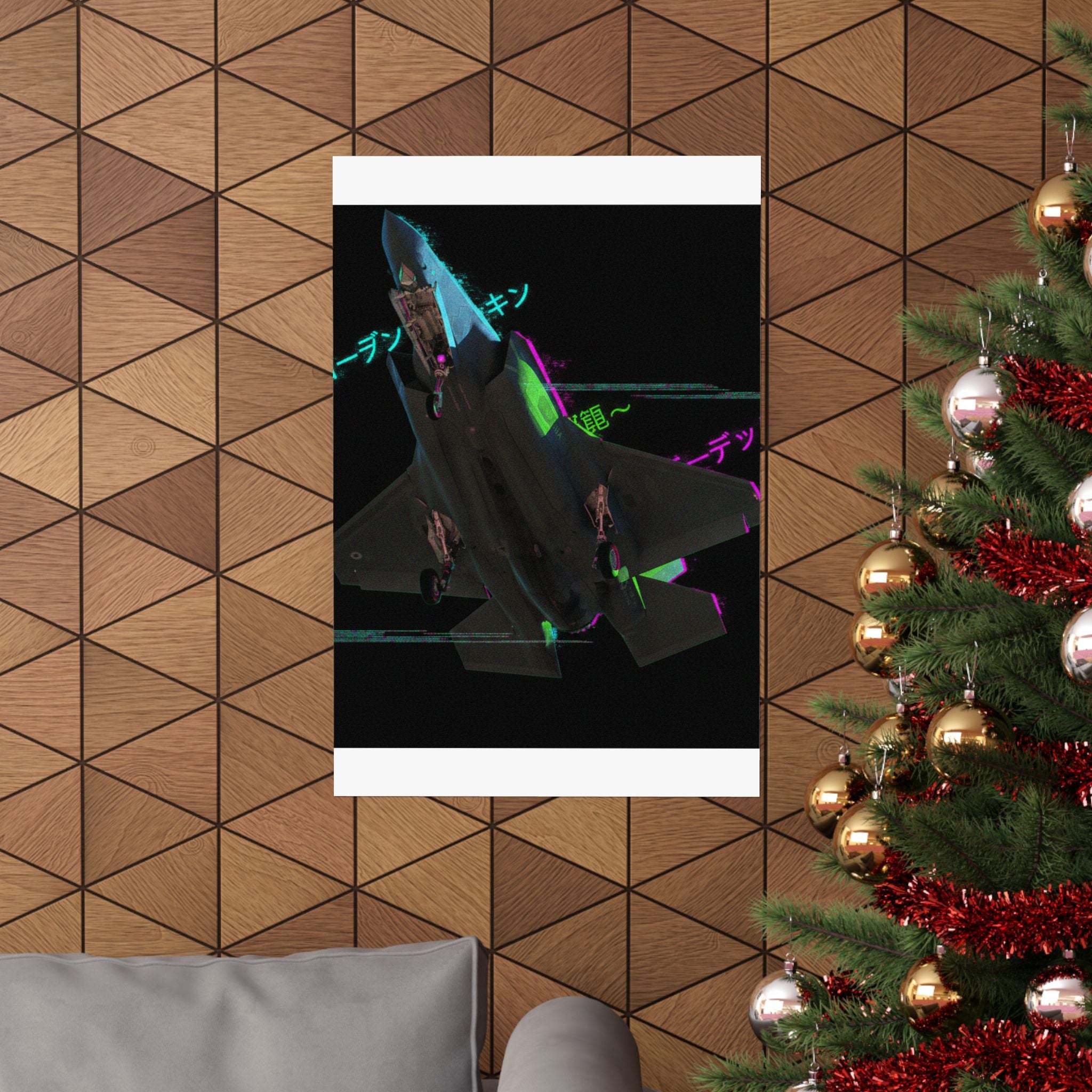 Glitch Culture — Plane — Matte Poster