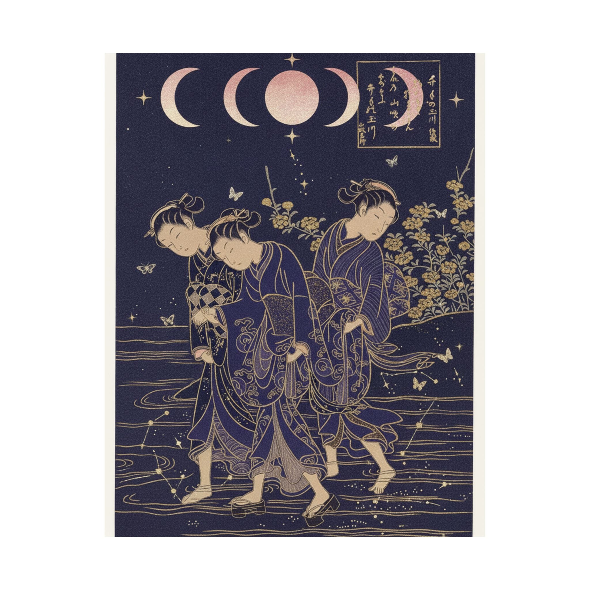 Celestial — The Tama River At Ide, Yamashiro Province — Matte Poster