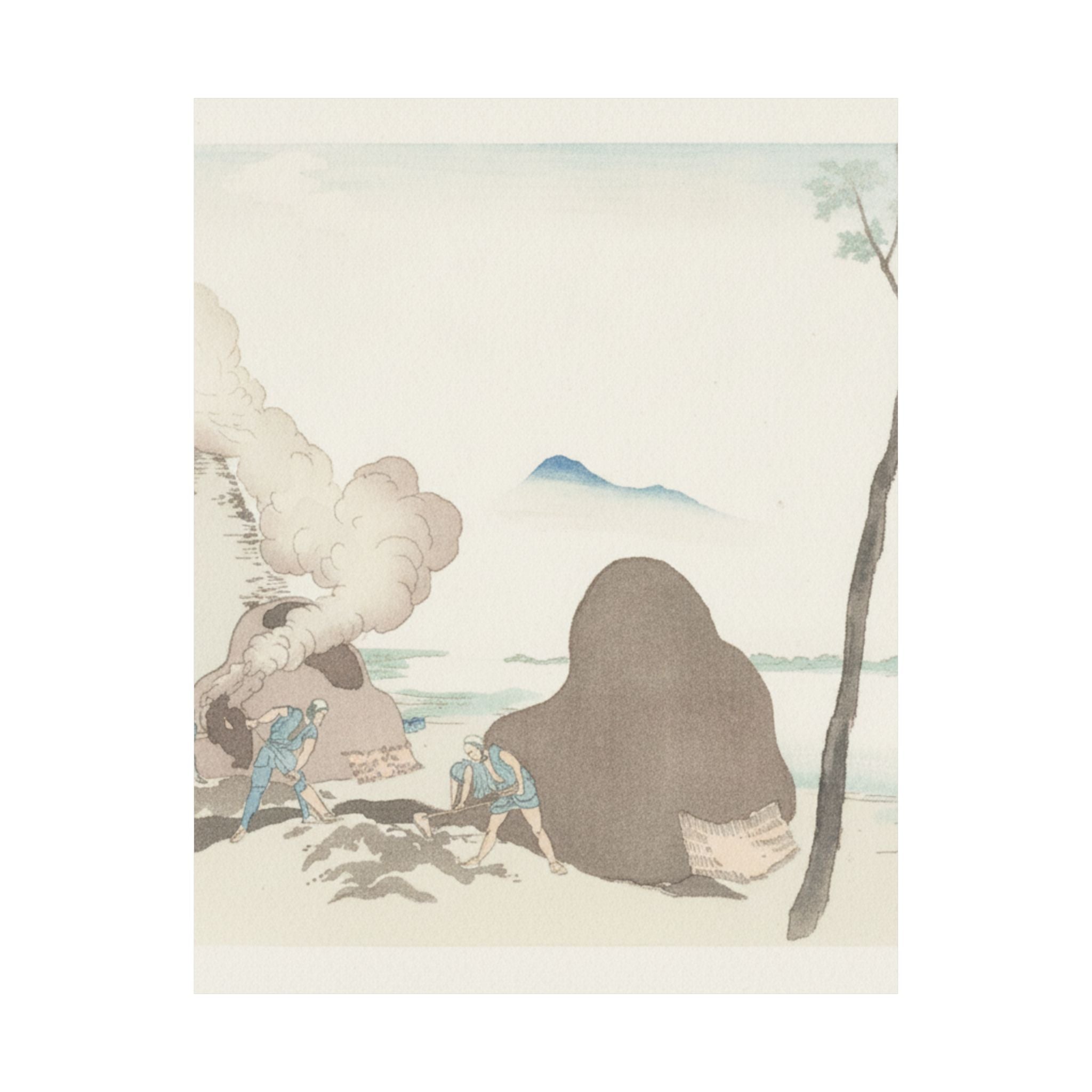 Watercolor — Asakusa Imado — Matte Poster