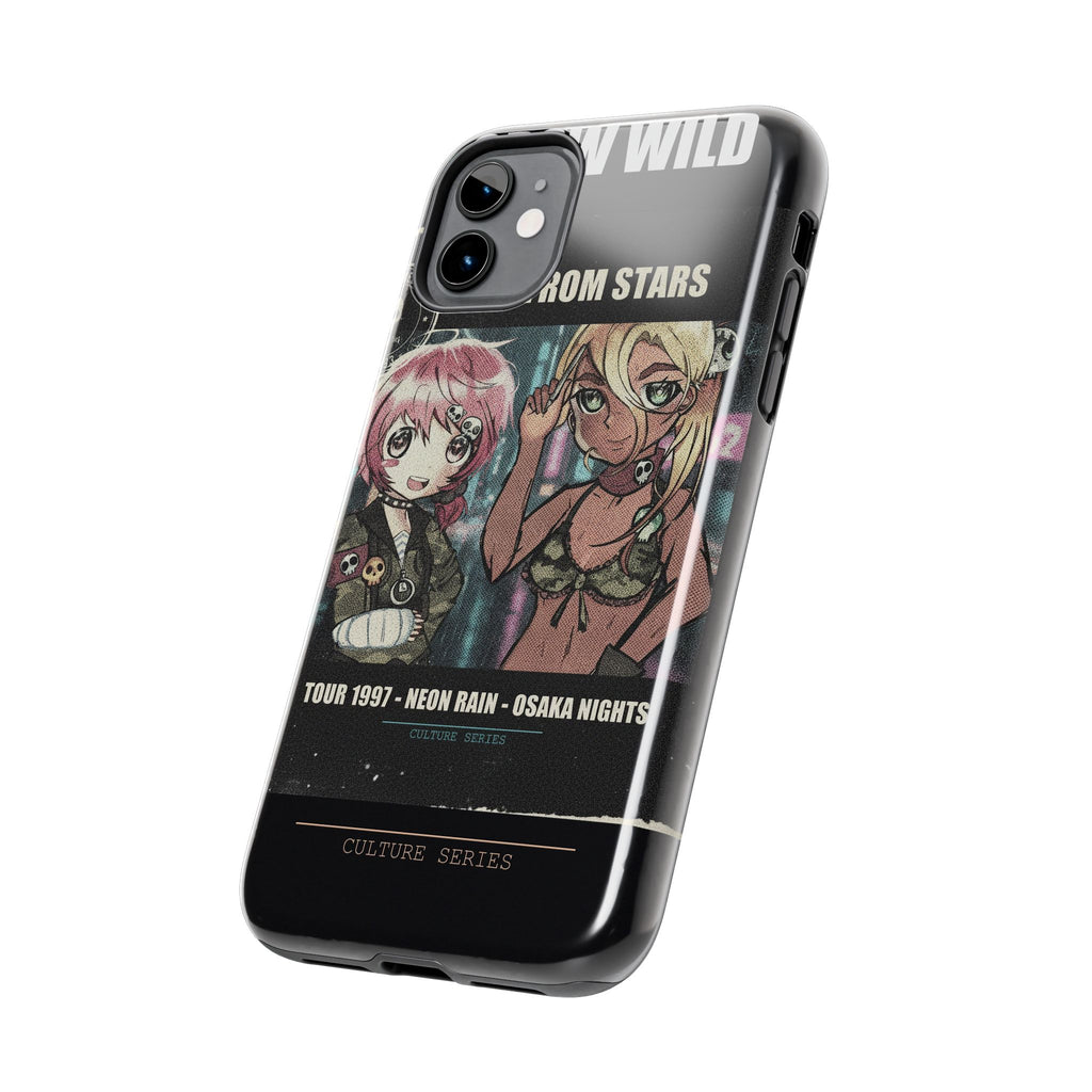 Neon Rain Osaka Nights Anime Tour Poster Phone Case