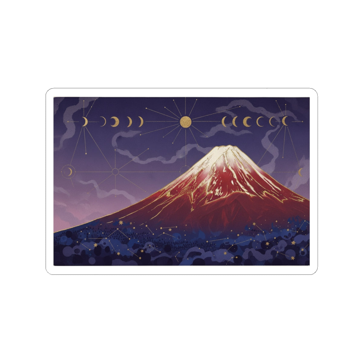 Celestial kiss-cut sticker — product view 6