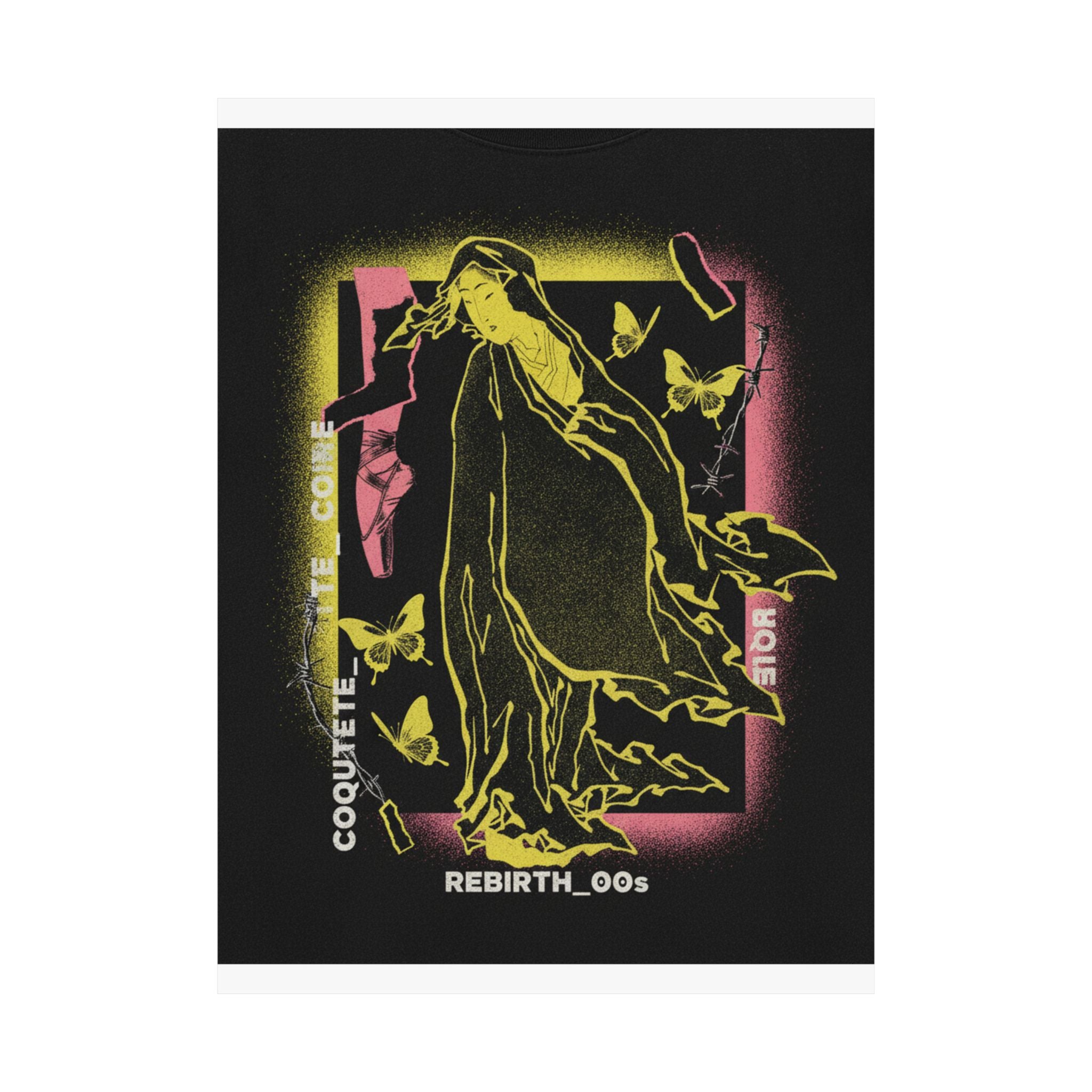 Streetwear Collage — Onna No Daruma — Matte Poster
