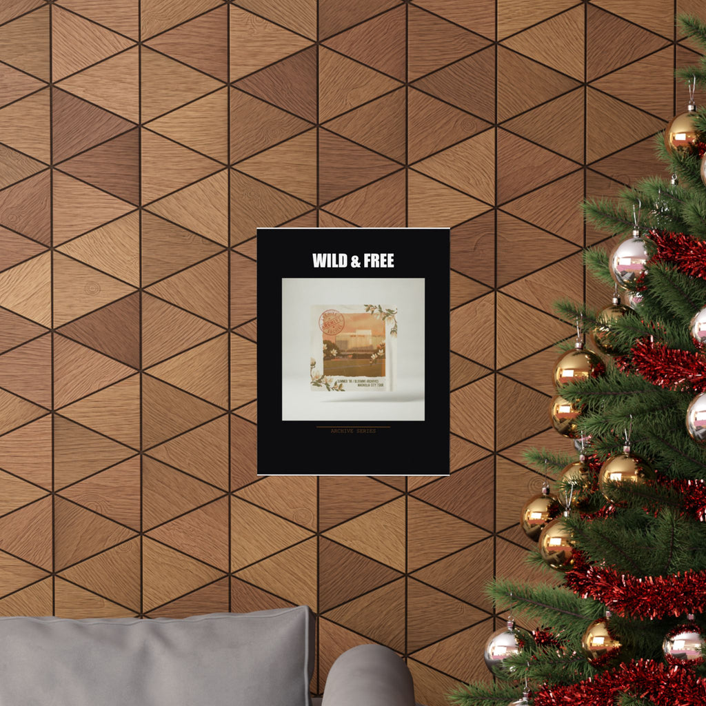 WILD & FREE Vintage Magnolia Archive Matte Poster