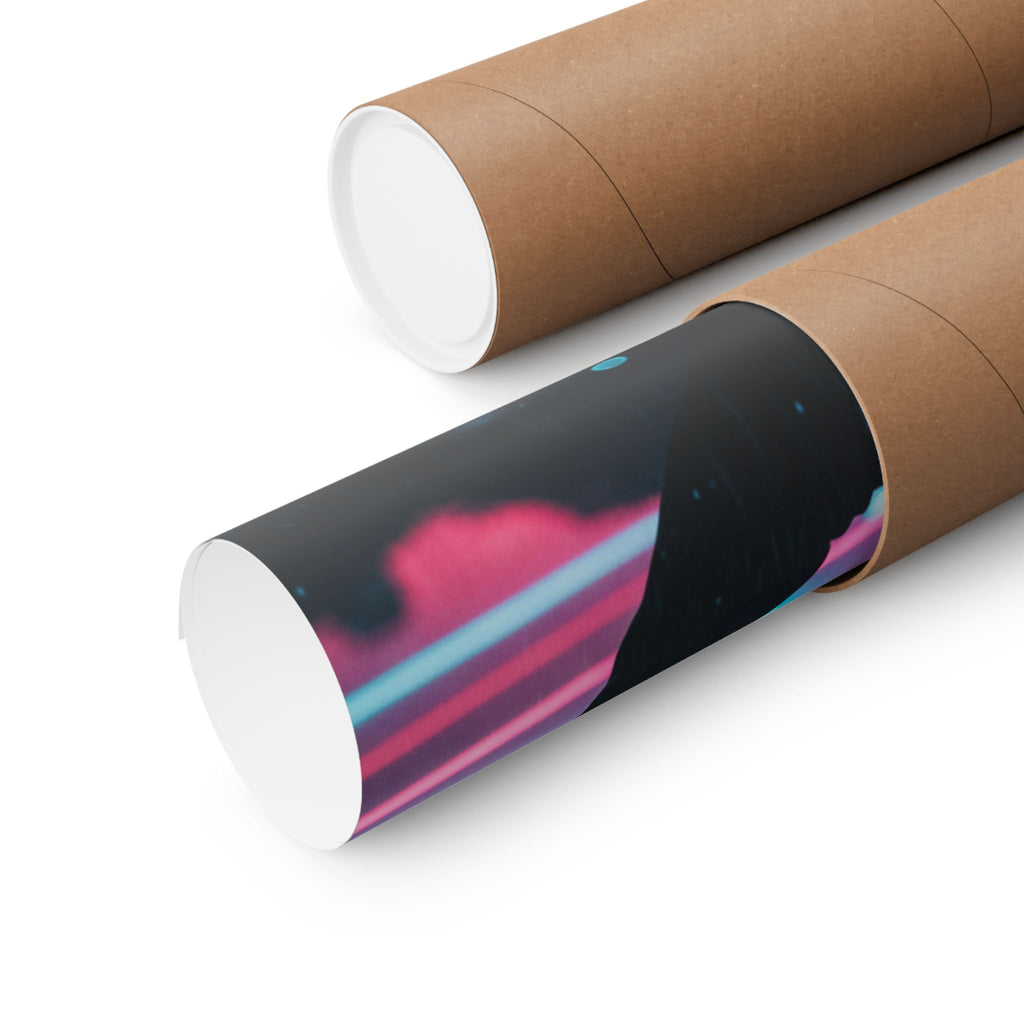 Neon Noir — Person — Matte Poster