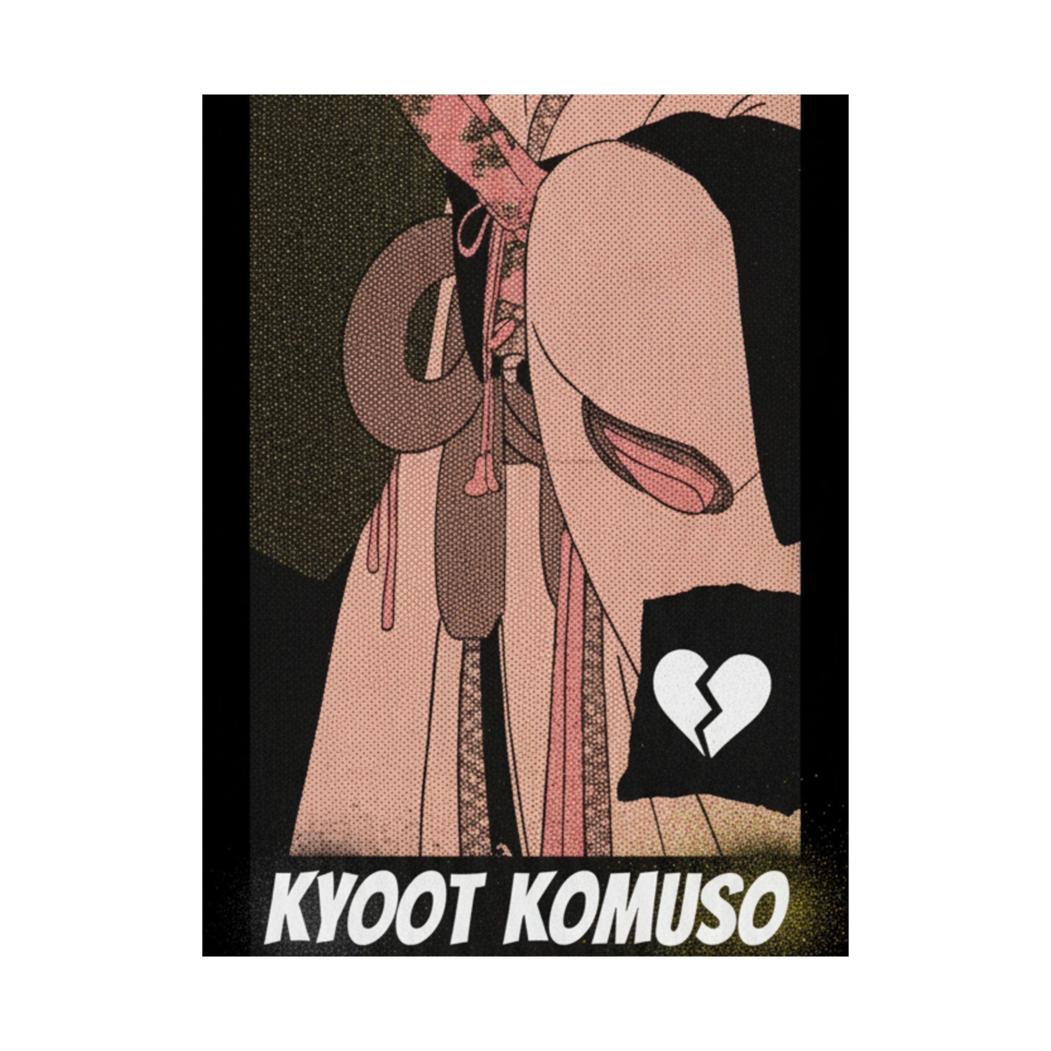 Streetwear Collage — A Girl As A Komuso — Matte Poster