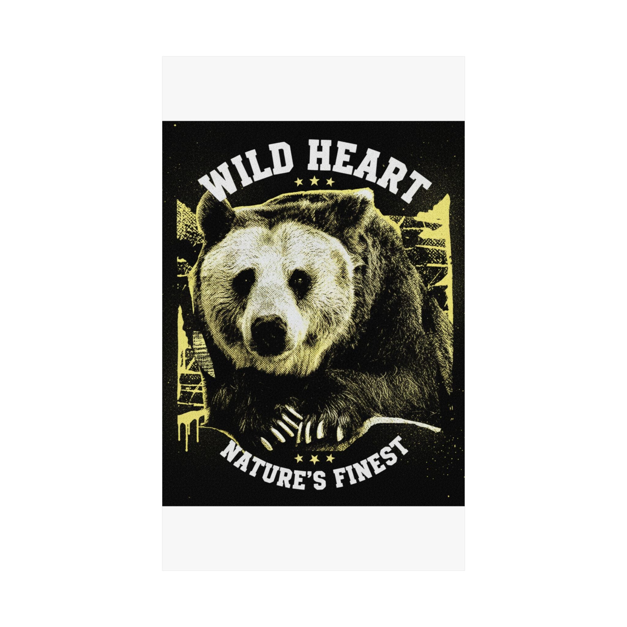 Streetwear Collage — Bear — Matte Poster