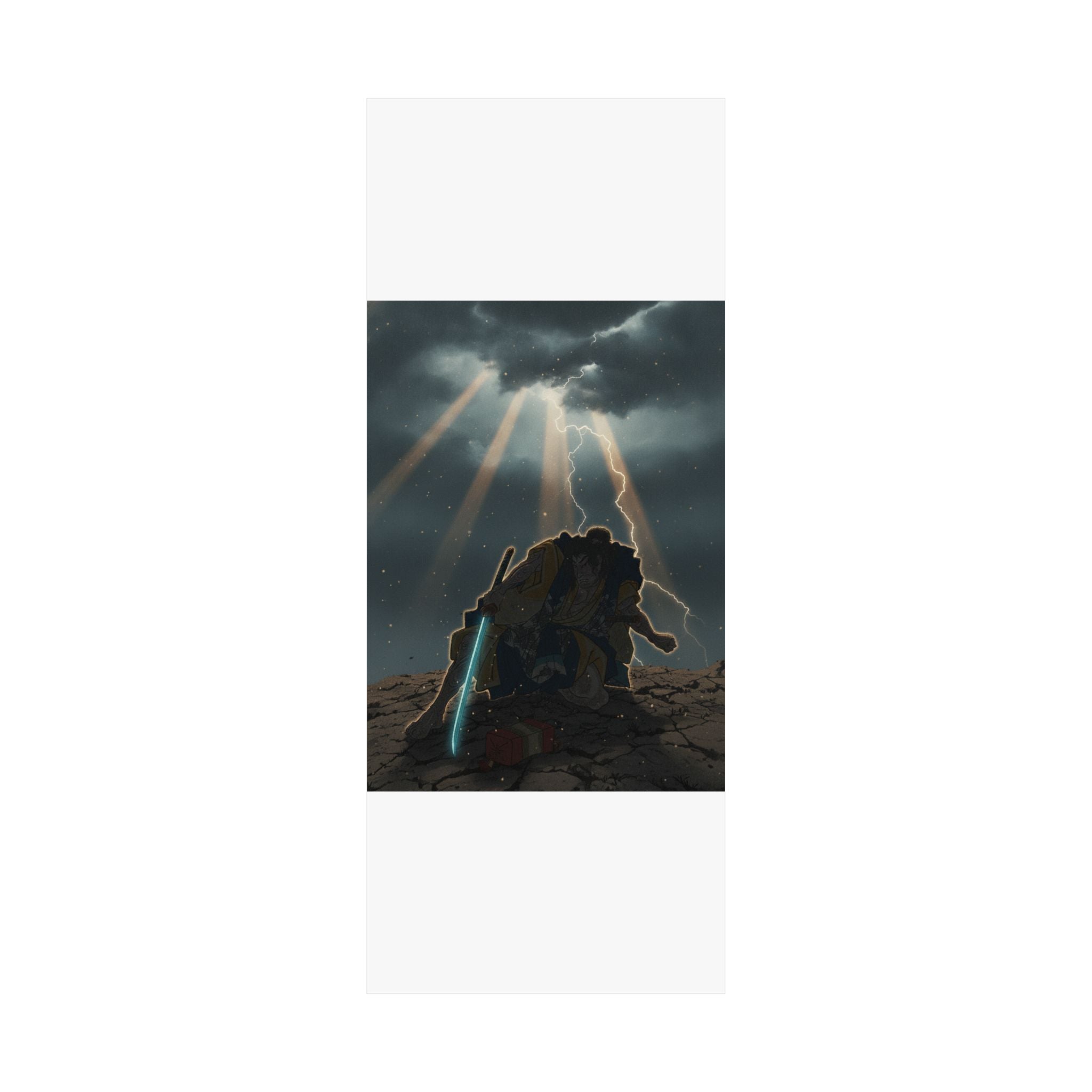 Dramatic Storm — “‘A Molted Cicada Shell’ (Utsusemi): Soga Gorō Tokimune,” From The Series Scenes — Matte Poster