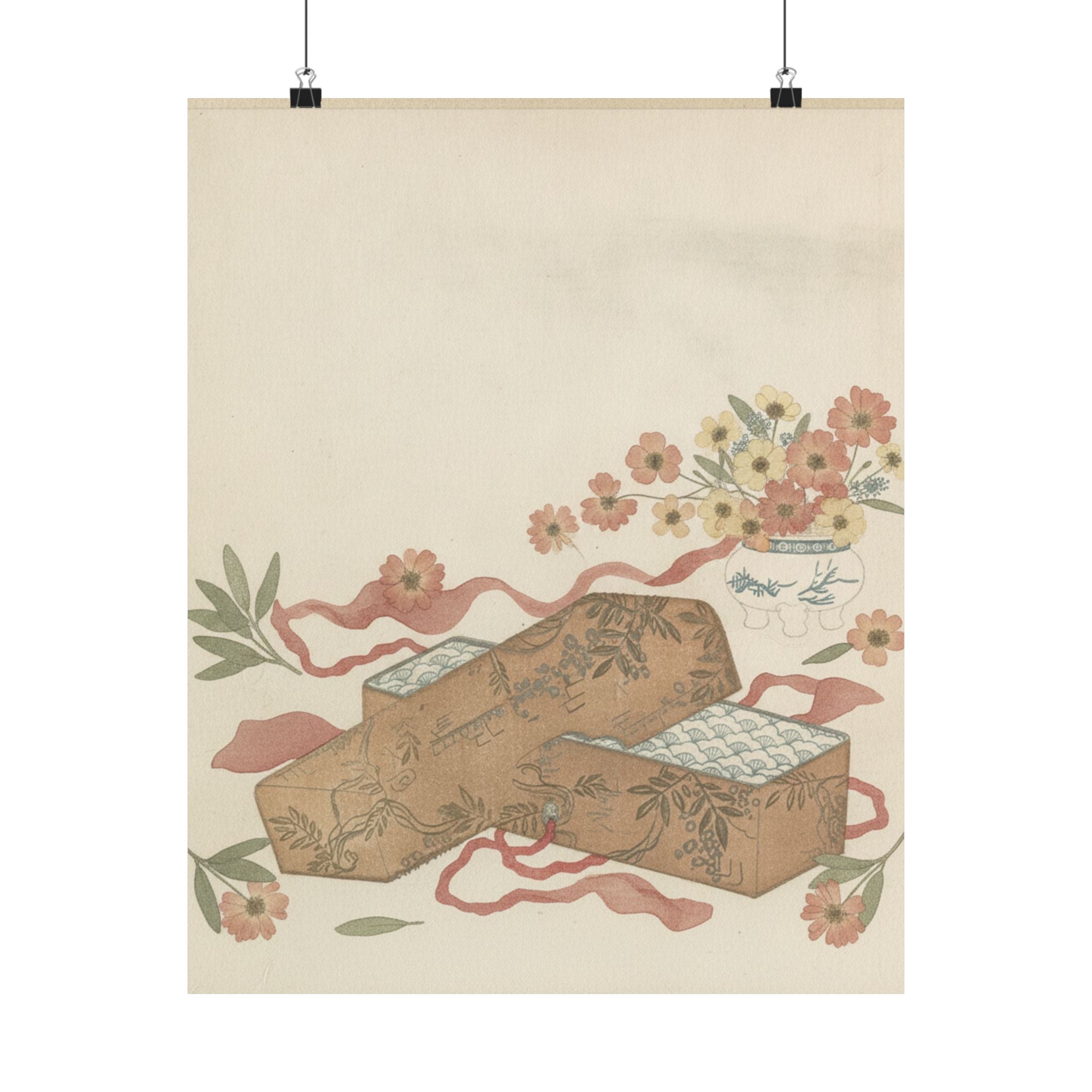 Botanical — Letter-Box With Letter And Potted Flower — Matte Poster