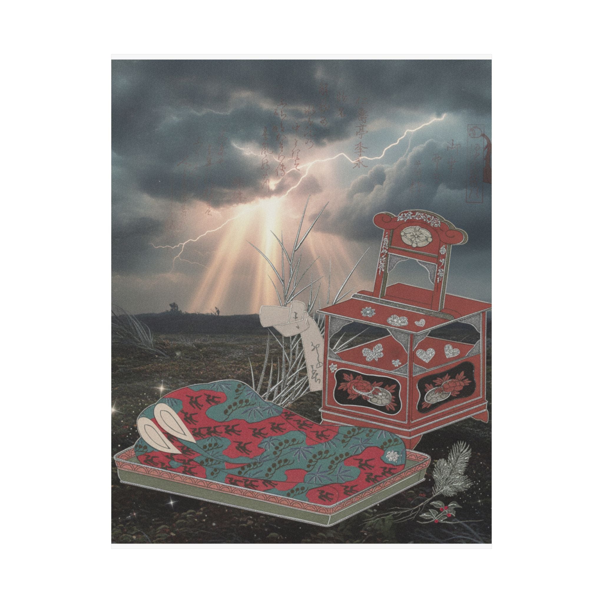 Dramatic Storm — Cabinet For The Toilet And Bed-Clothes — Matte Poster