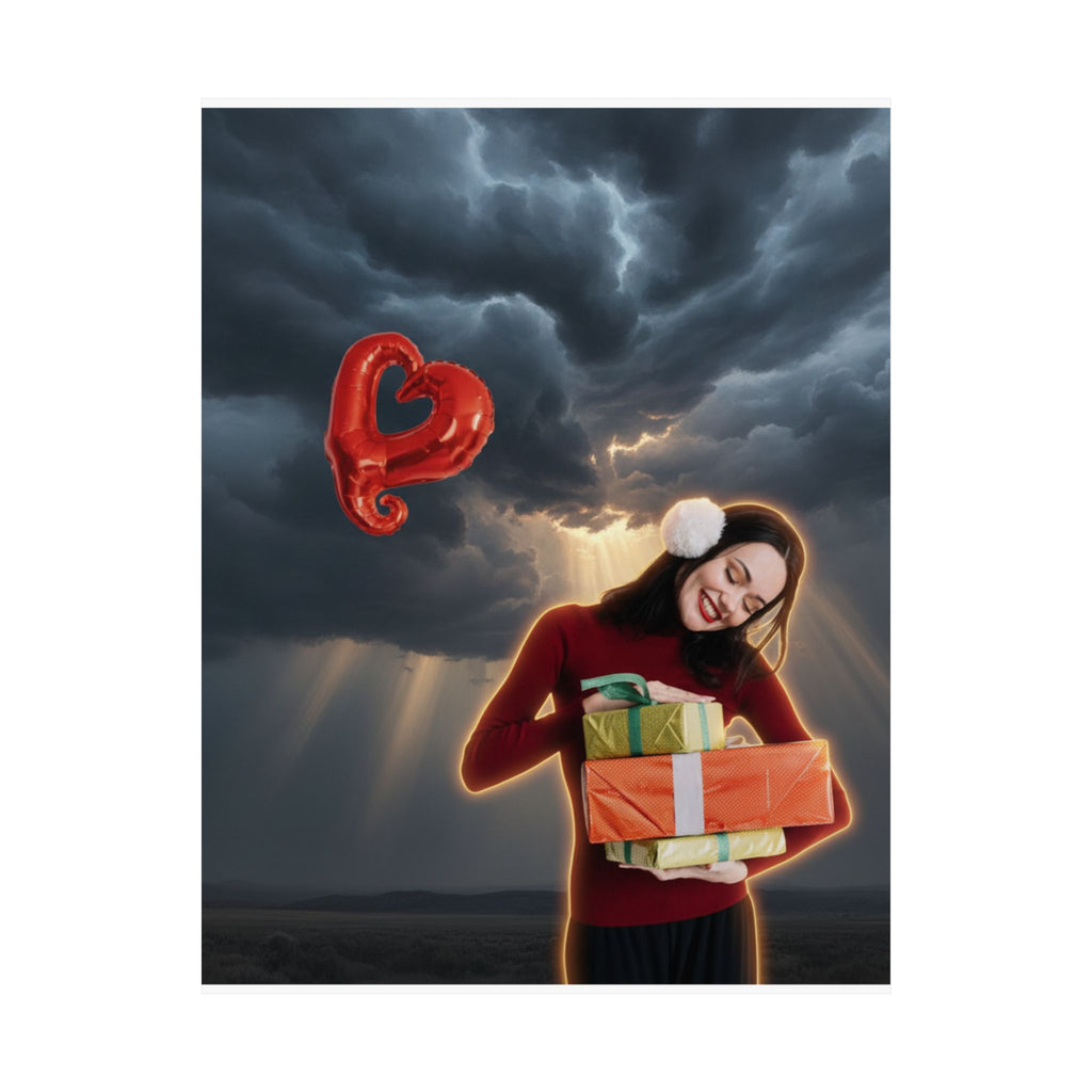 Dramatic Storm — Person — Matte Poster