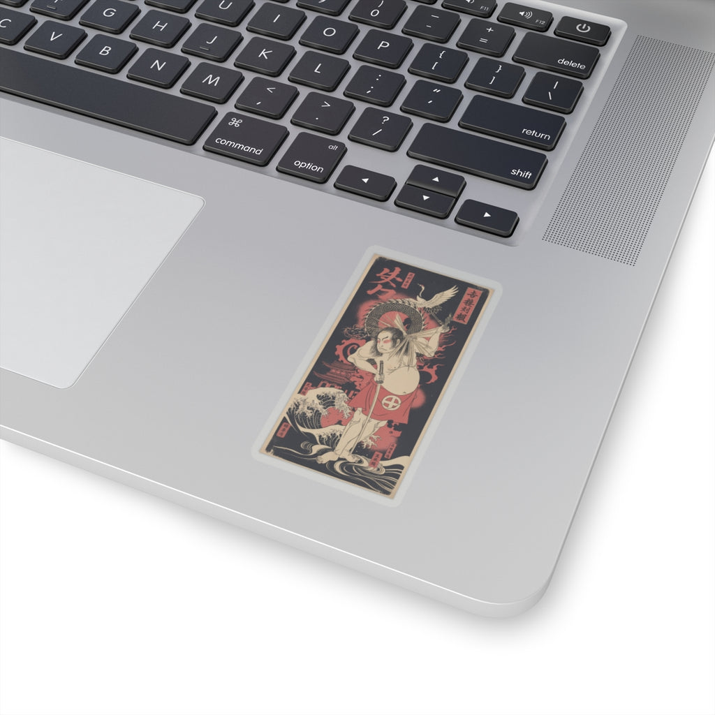 Japanese Street — The Third Otani Hiroji As A Man Clothed Only With A Red Apron — Kiss-Cut Sticker