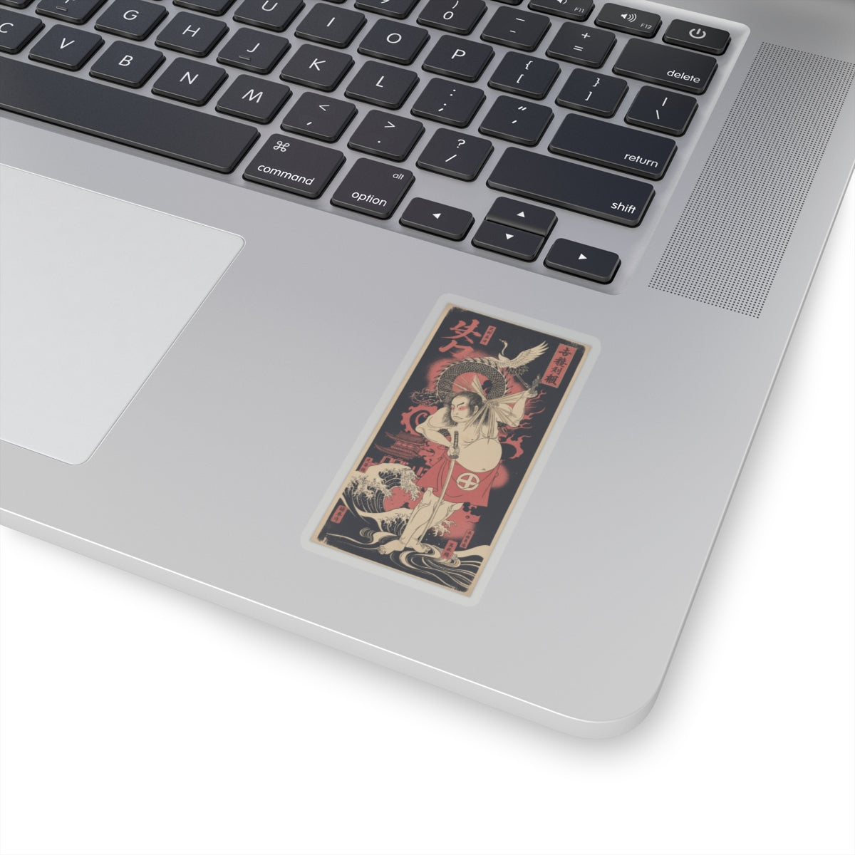 Japanese Street — The Third Otani Hiroji As A Man Clothed Only With A Red Apron — Kiss-Cut Sticker