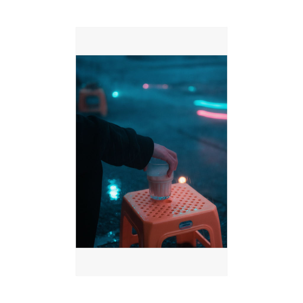 Neon Noir — Person — Matte Poster