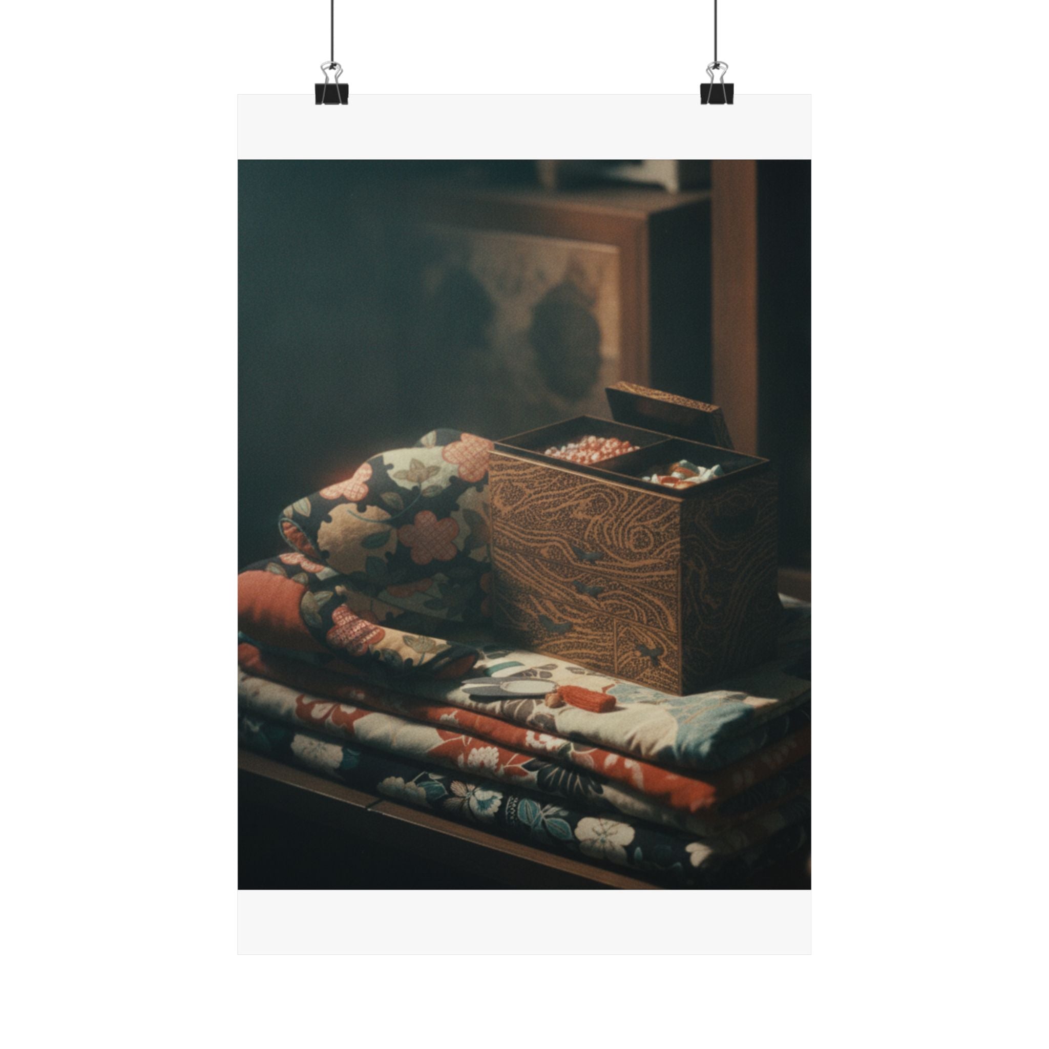 Cinematic — Lady'S Work-Box And Bed Clothing — Matte Poster