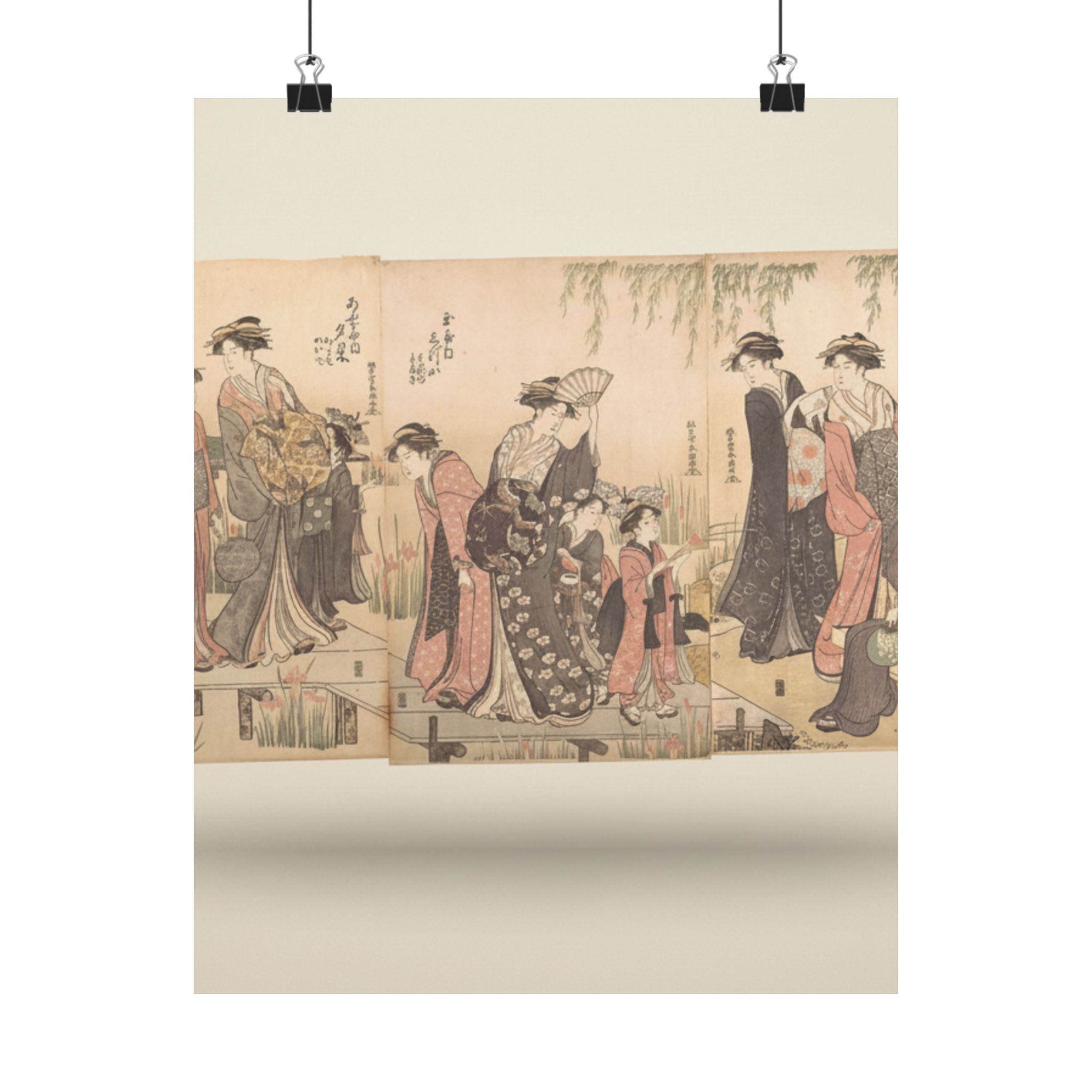 Product Marketing — Courtesans In An Iris Garden — Matte Poster
