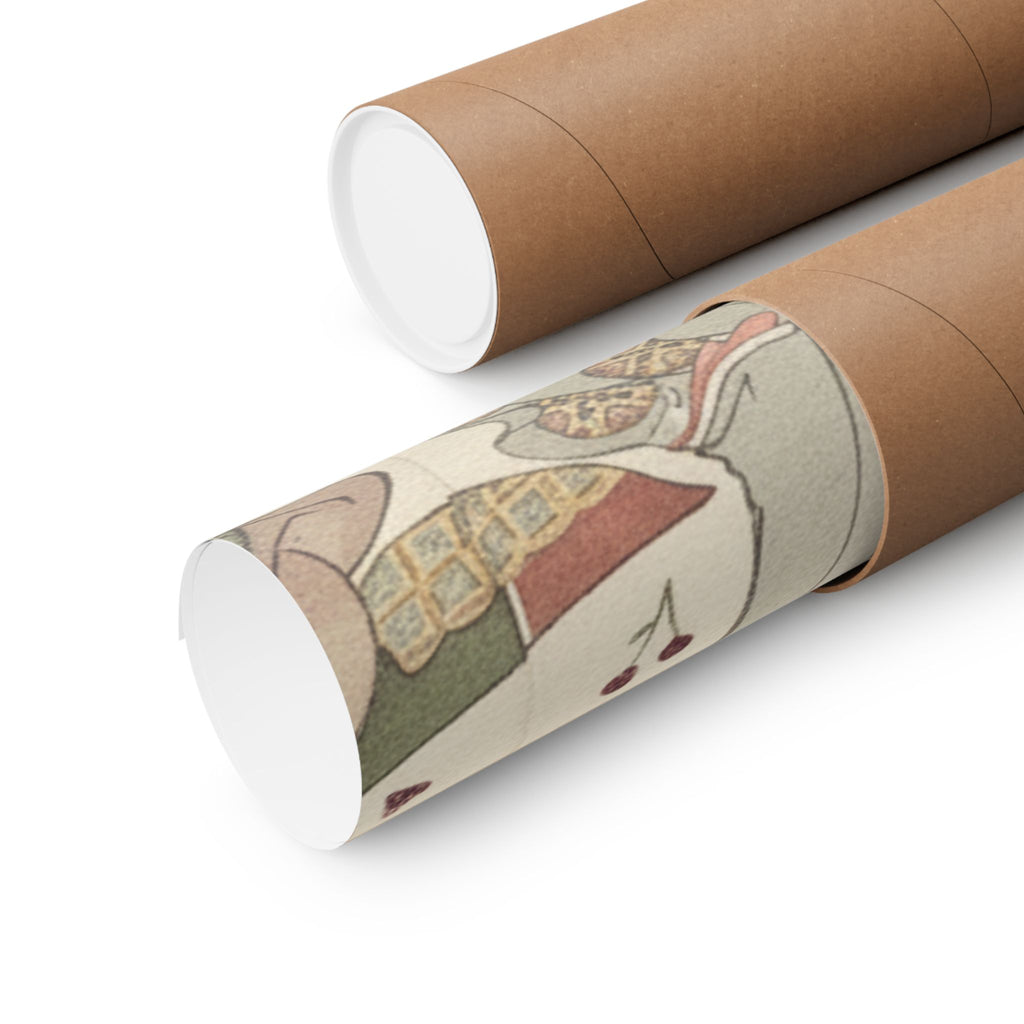 Botanical — Interior Of The House Called Ōgiya — Matte Poster