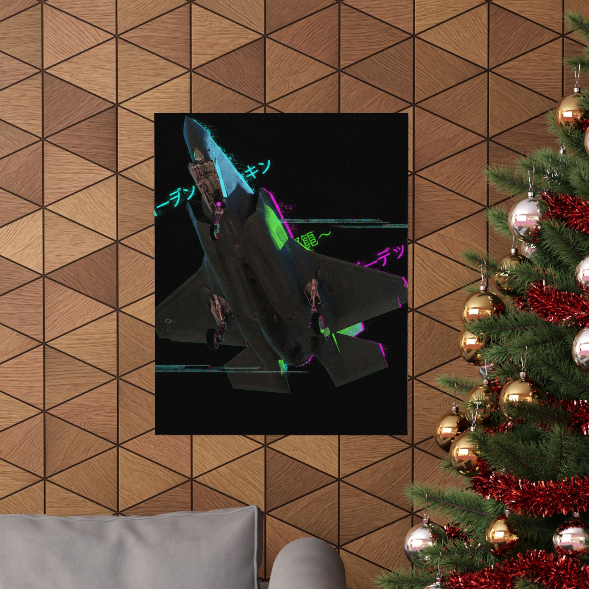 Glitch Culture — Plane — Matte Poster