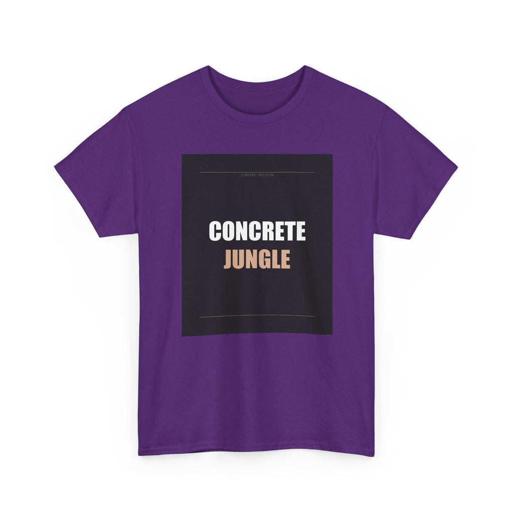 CONCRETE JUNGLE Bold Typography Streetwear Tee