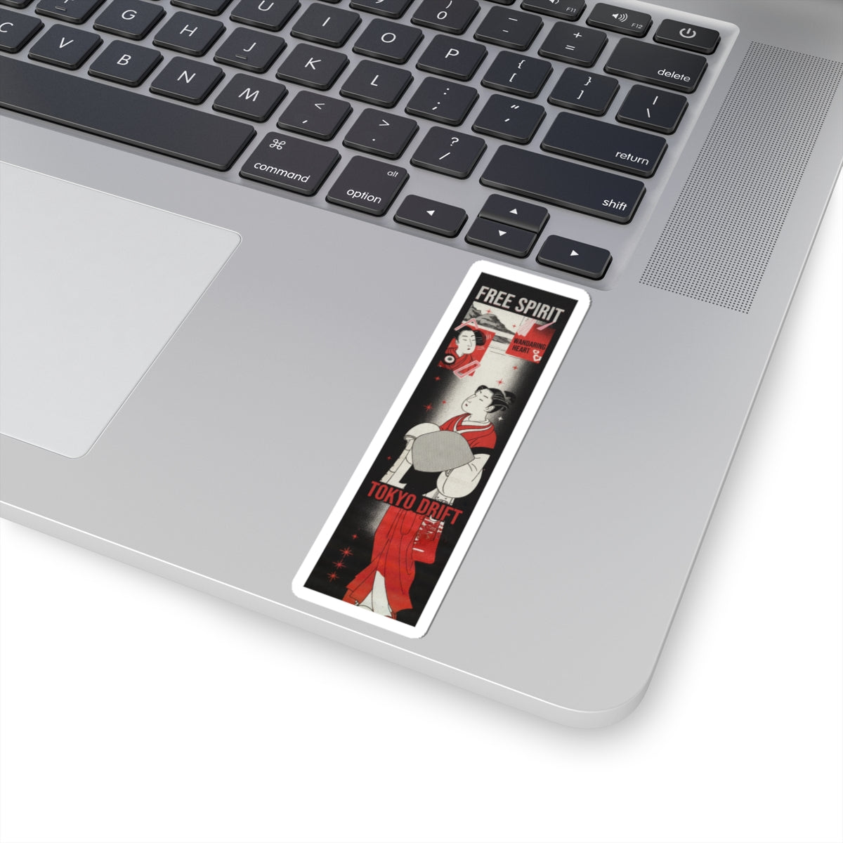 Streetwear Collage — A Young Komuso — Kiss-Cut Sticker