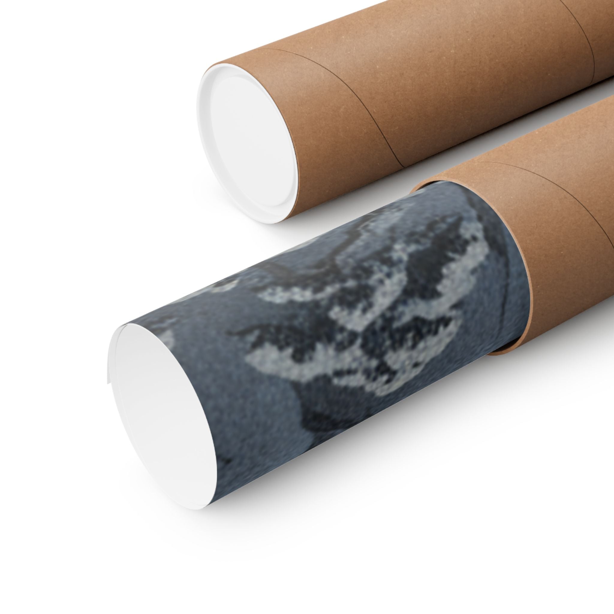 Dramatic Storm — River Gorge In Snow — Matte Poster