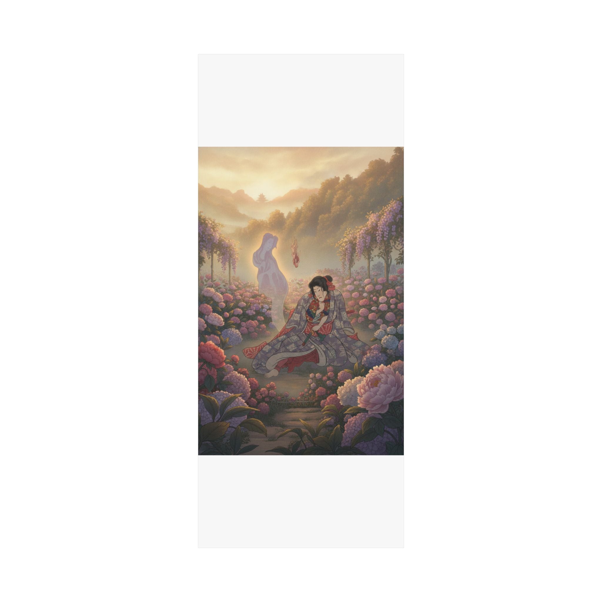 Scenic Nature — Toriyama Akinari Terutada With Ghost; (The Lavender Chapter) — Matte Poster