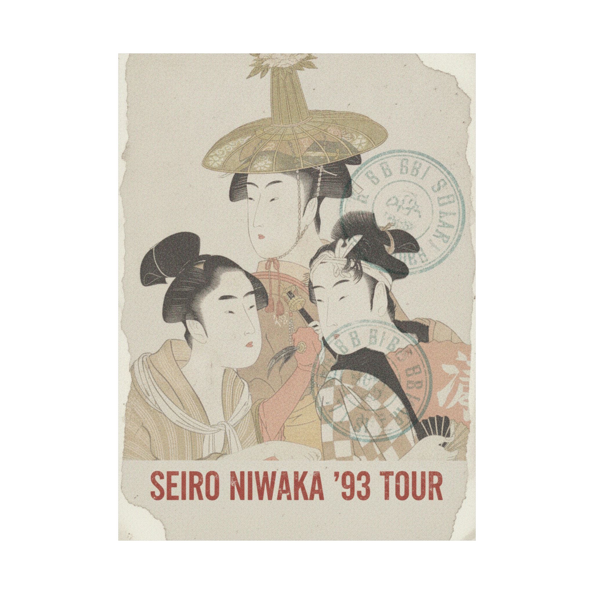 Vintage Bootleg — Seiro Niwaka Onna Geisha No Bu Tojin Shishi Sumo — Matte Poster