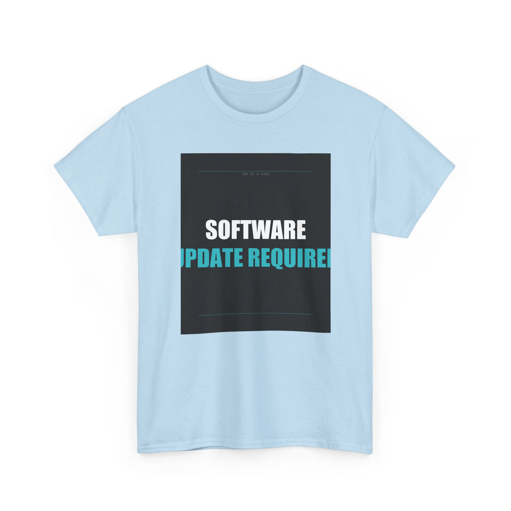 SOFTWARE UPDATE REQUIRED Cyan Type Graphic Tee
